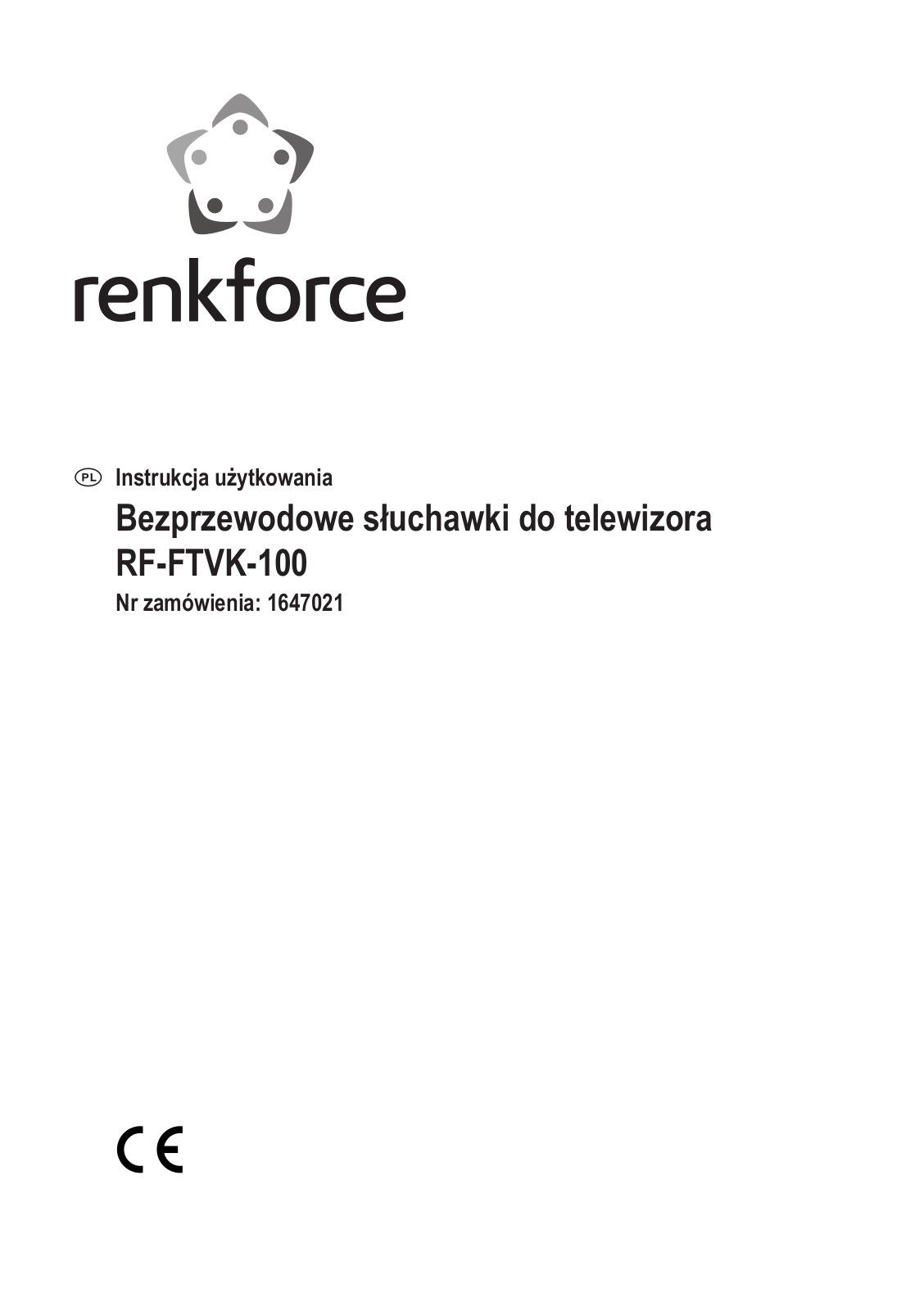 Renkforce 1647021 Operating Instructions