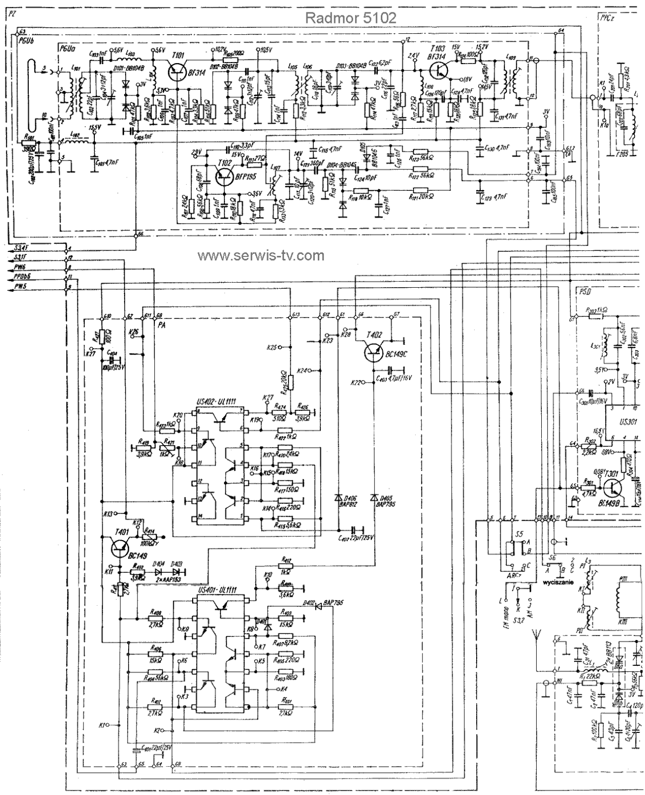 Radmor 5102 Schematic