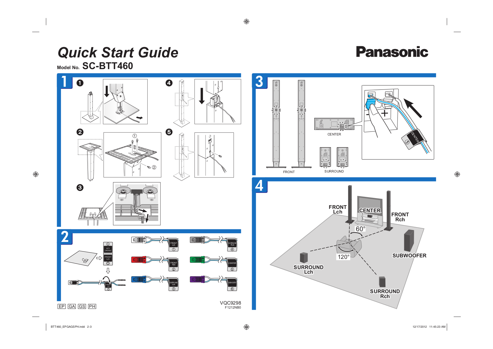 Panasonic SCBTT460 Operating Instructions