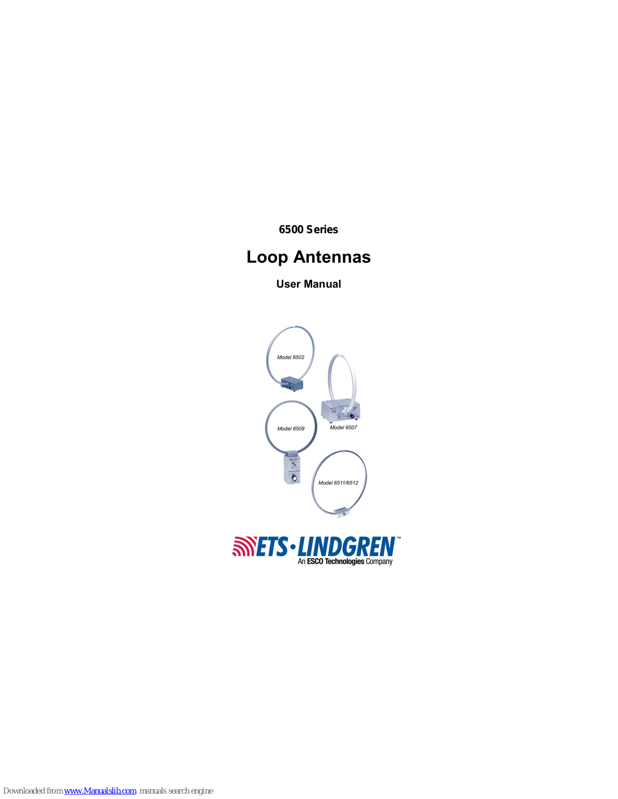 ETS-Lindgren 6502, 6509, 6507, 6511, 6512 User Manual