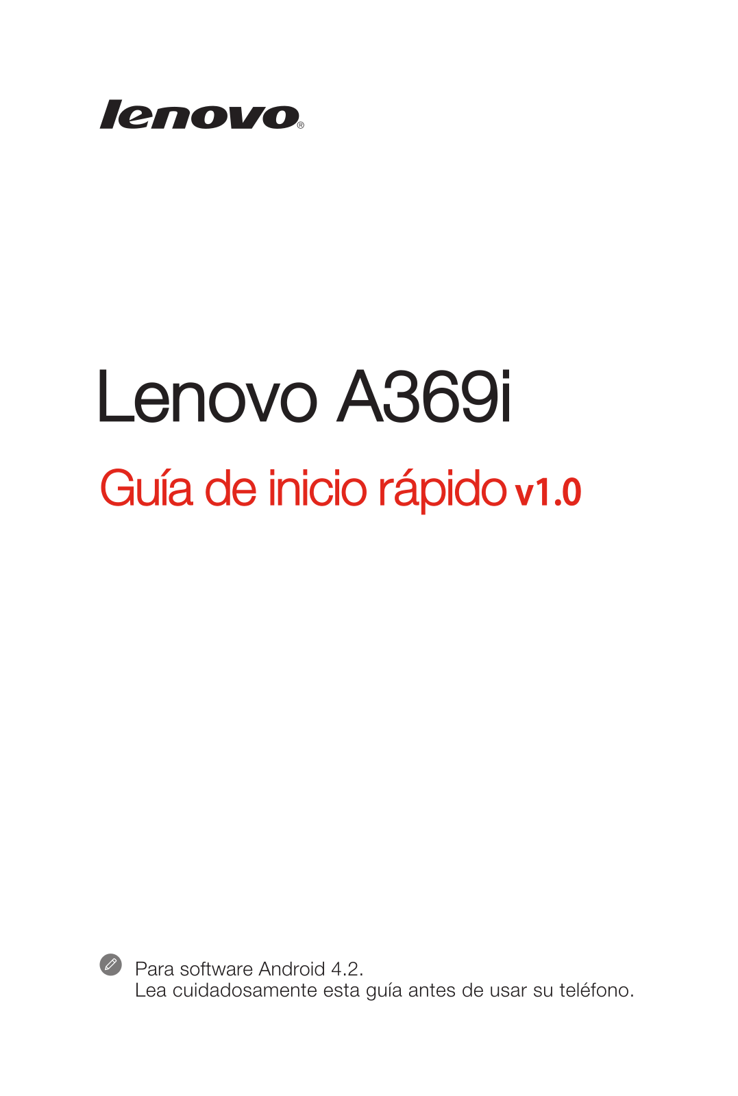 Lenovo A369i User Manual