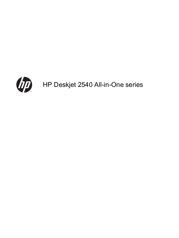 Hp 2540 Instruction Manual 8078