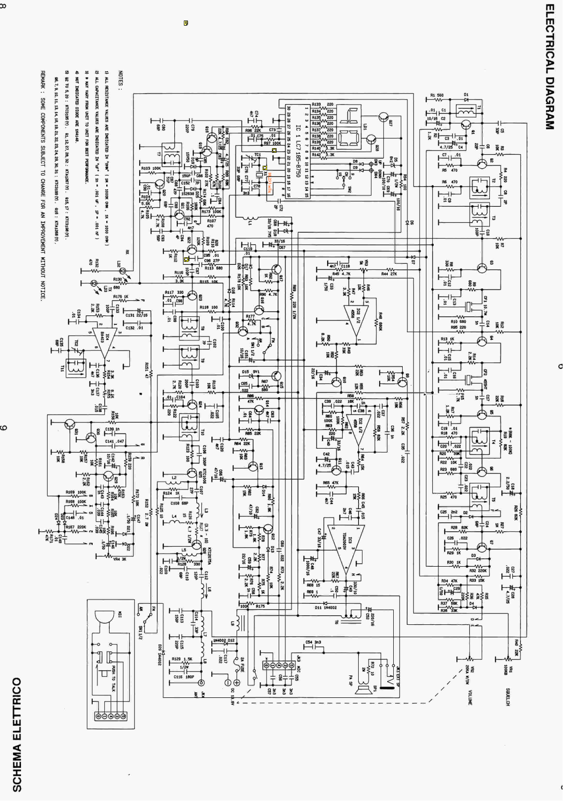 Midland Alan 100 plus Schematic