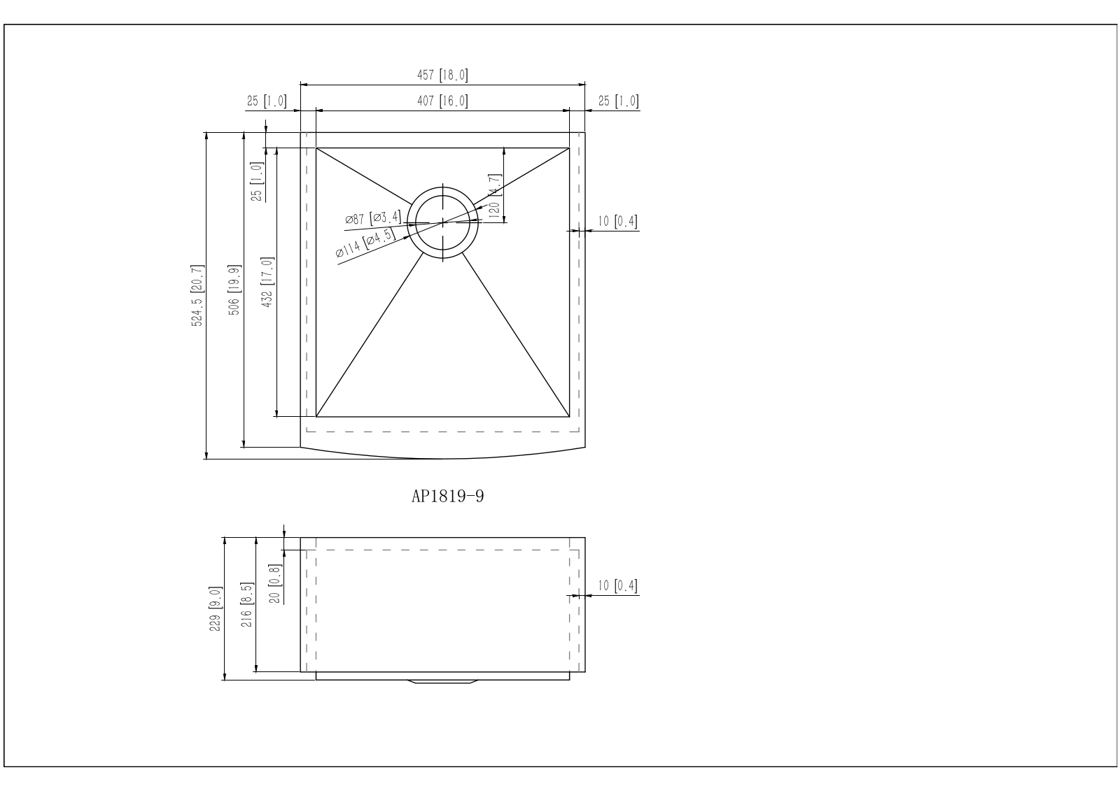 Alpha International APHA1050 Dimensions - ManualMachine.com