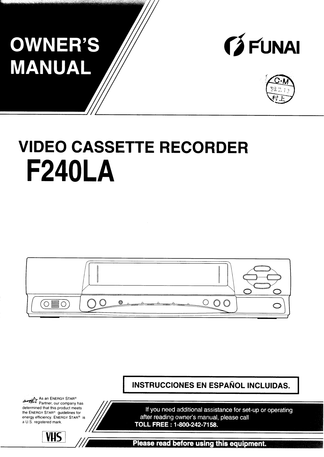 Funai F240LA User Manual