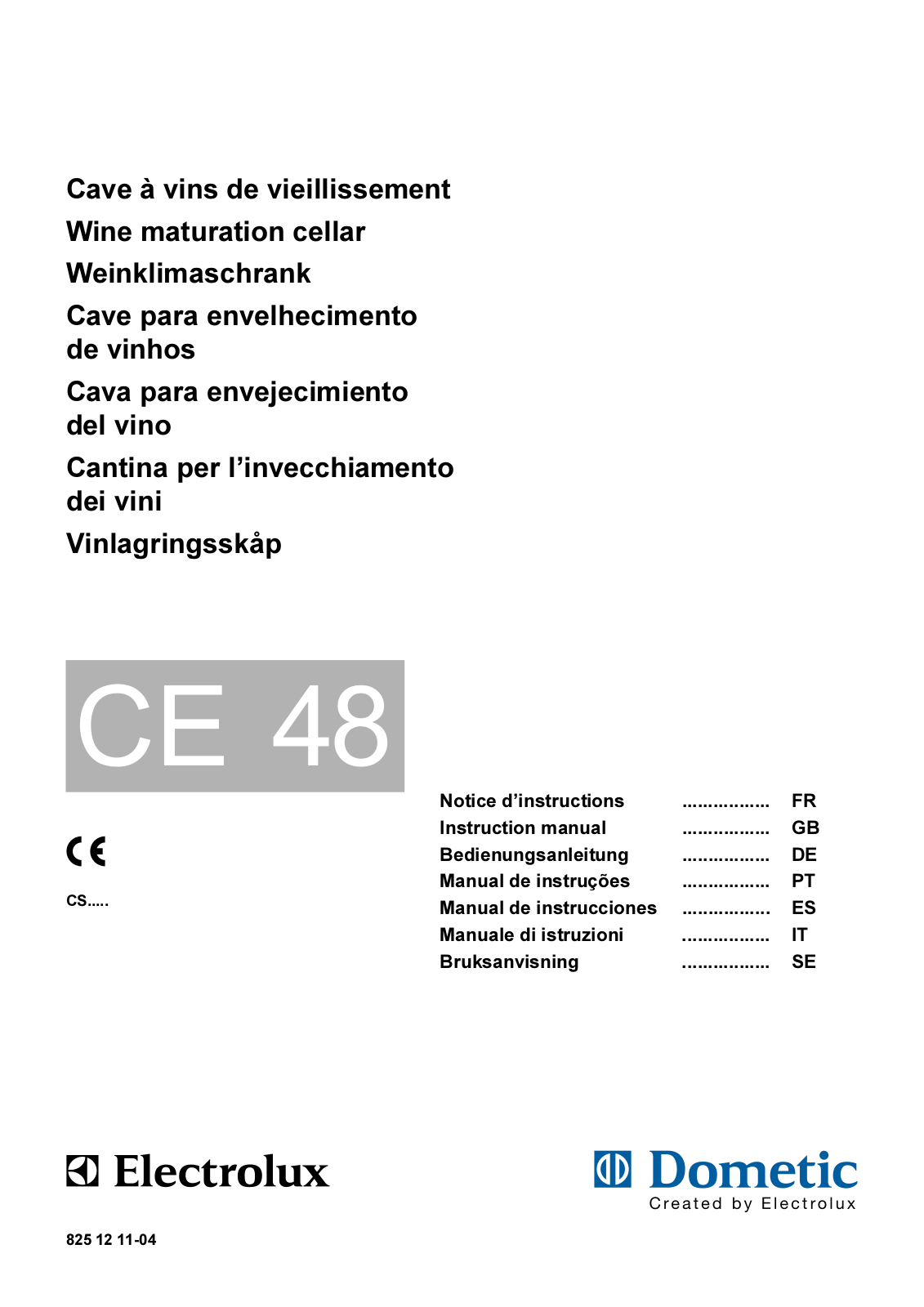 Domestic CE48 Instructions Manual