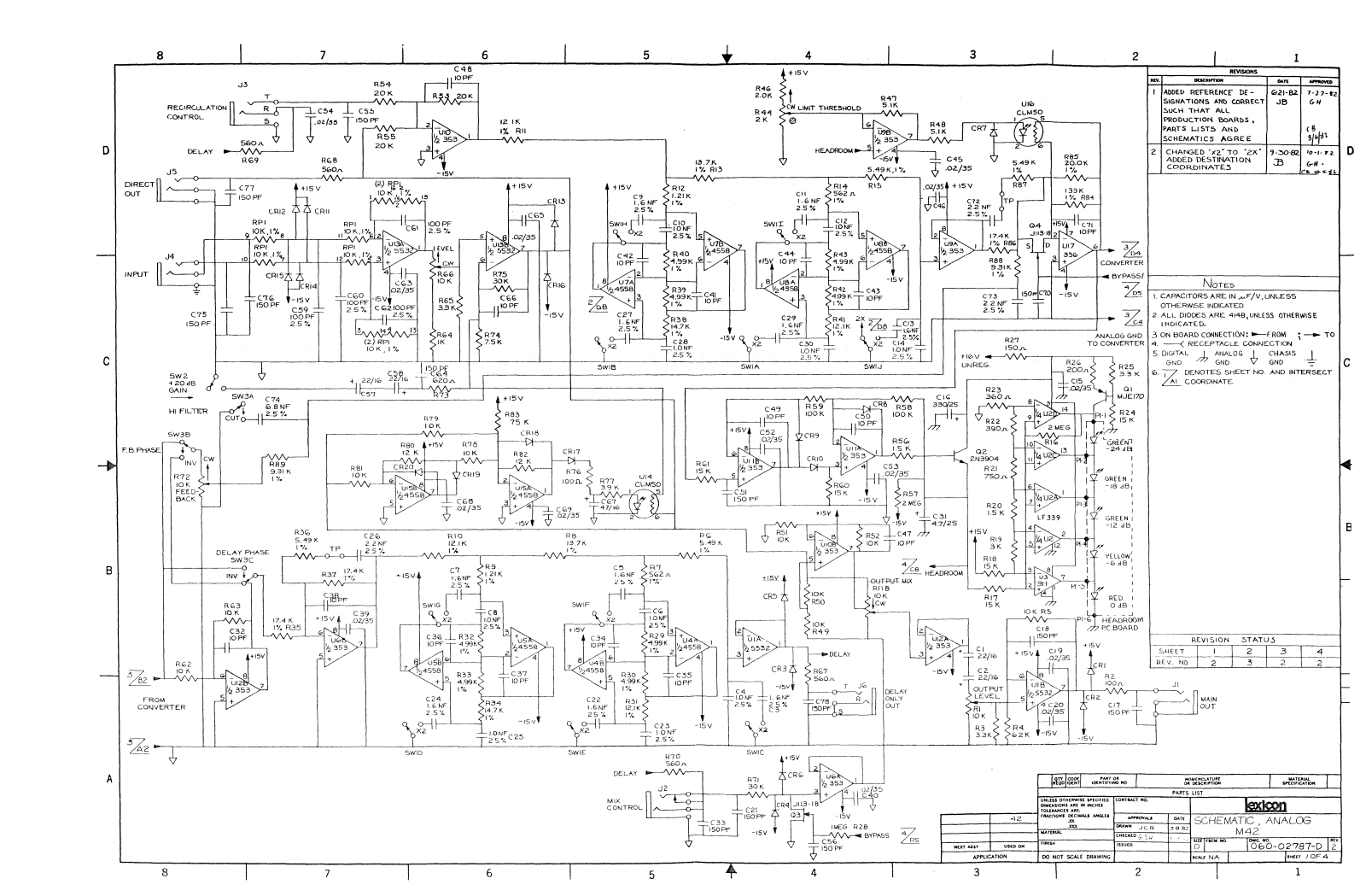 Lexicon PCM42 Schematics