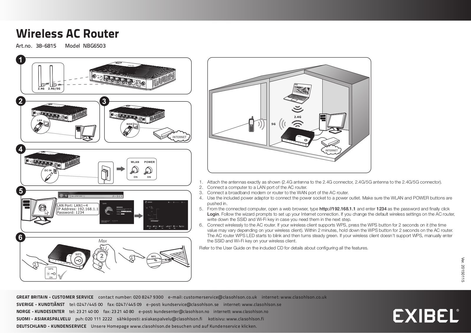 Exibel NBG6503 User Manual