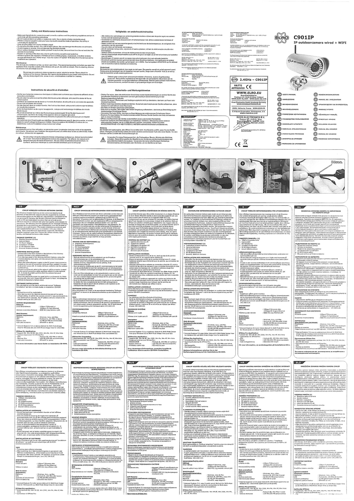 ELRO C901IP User guide