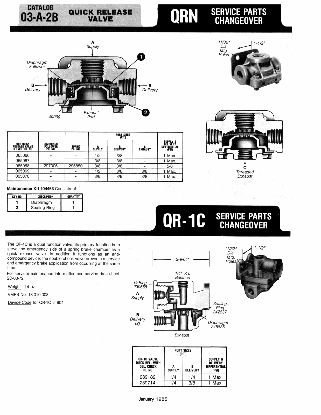 BENDIX 03-A-2B User Manual