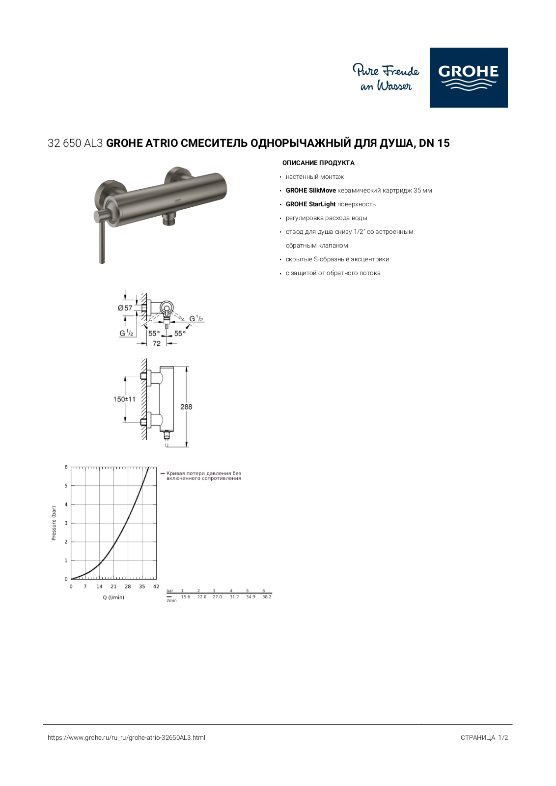 Grohe 32650AL3 User guide