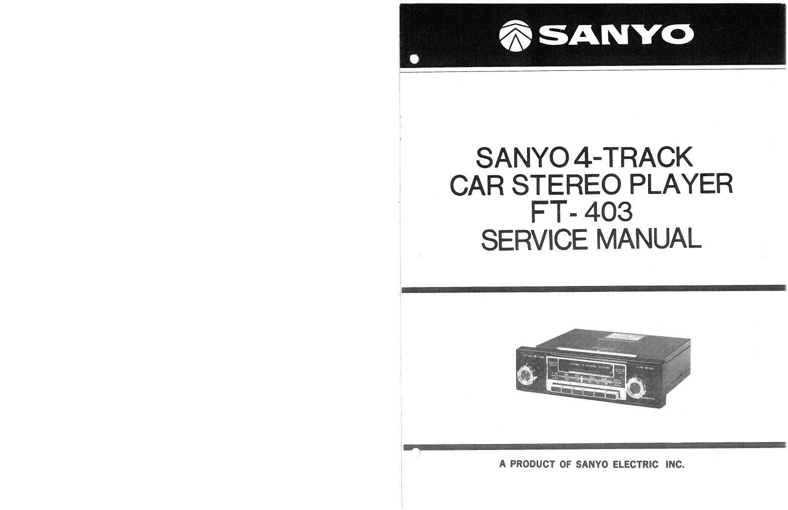 Sanyo FT-403 Service manual