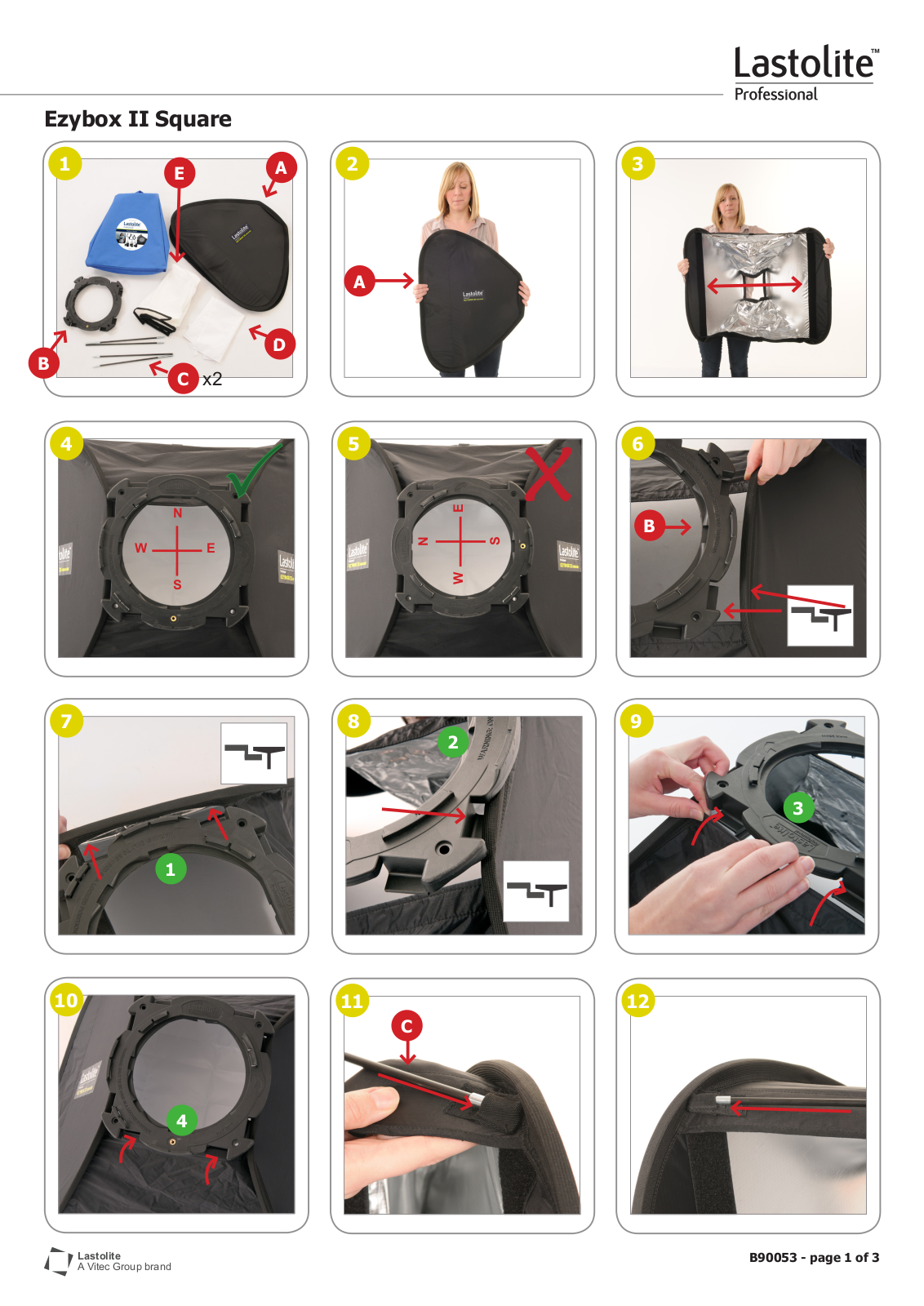 Lastolite LS2711, LS2712 User manual