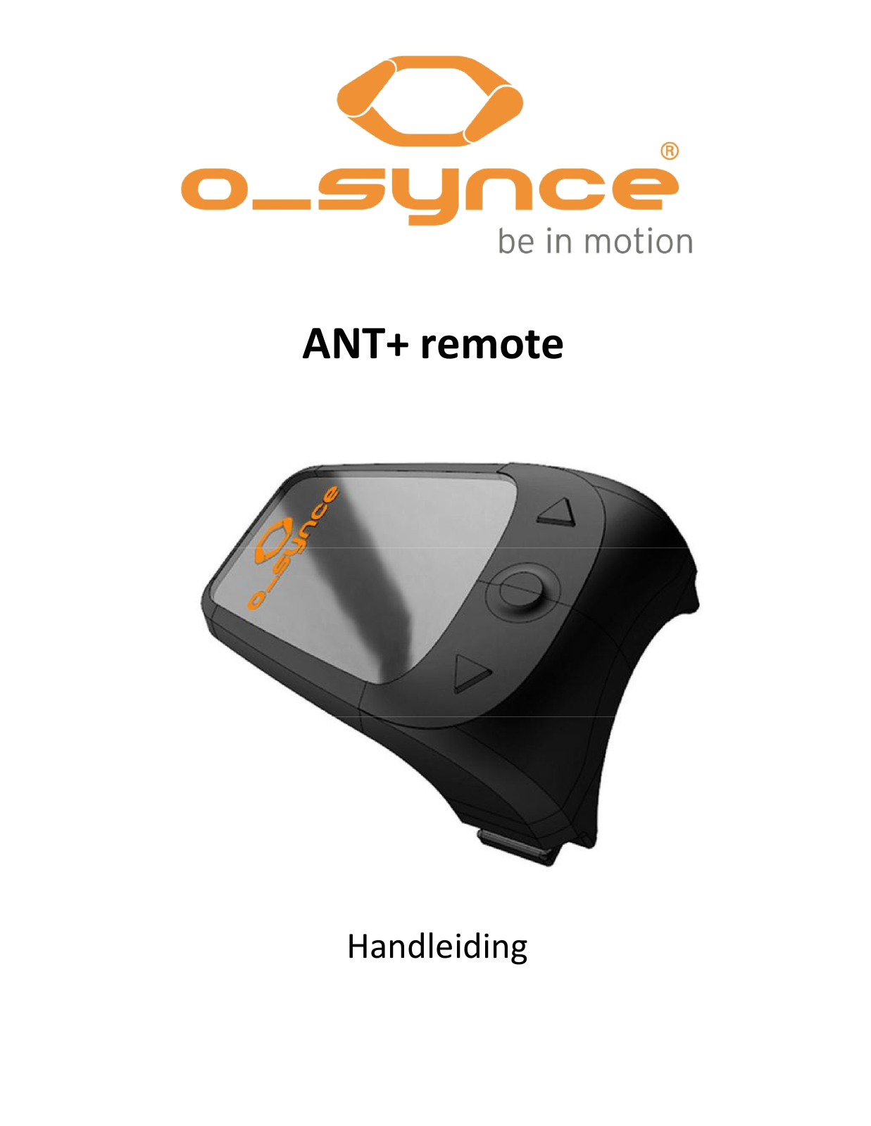 O-Synce ANT  remote User guide