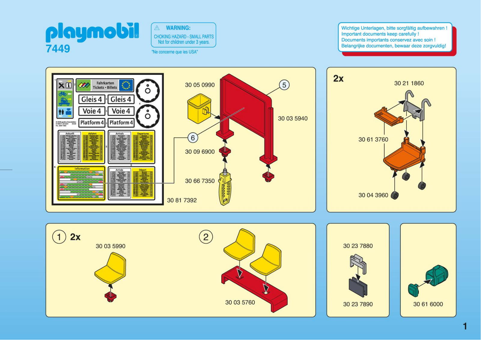 Playmobil 7449 Instructions