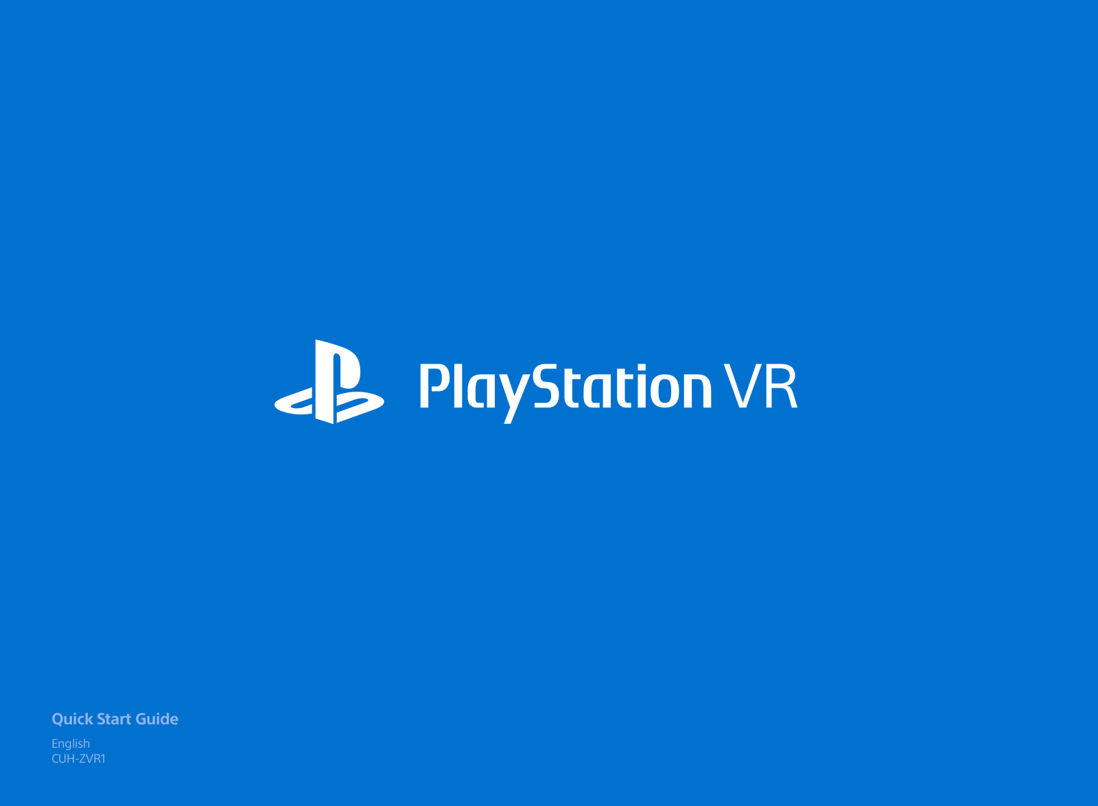 Sony PlayStation VR Worlds Pakket User manual