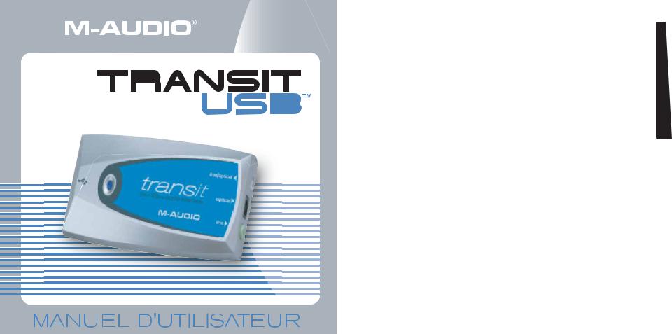 M-AUDIO TRANSIT USB User Manual
