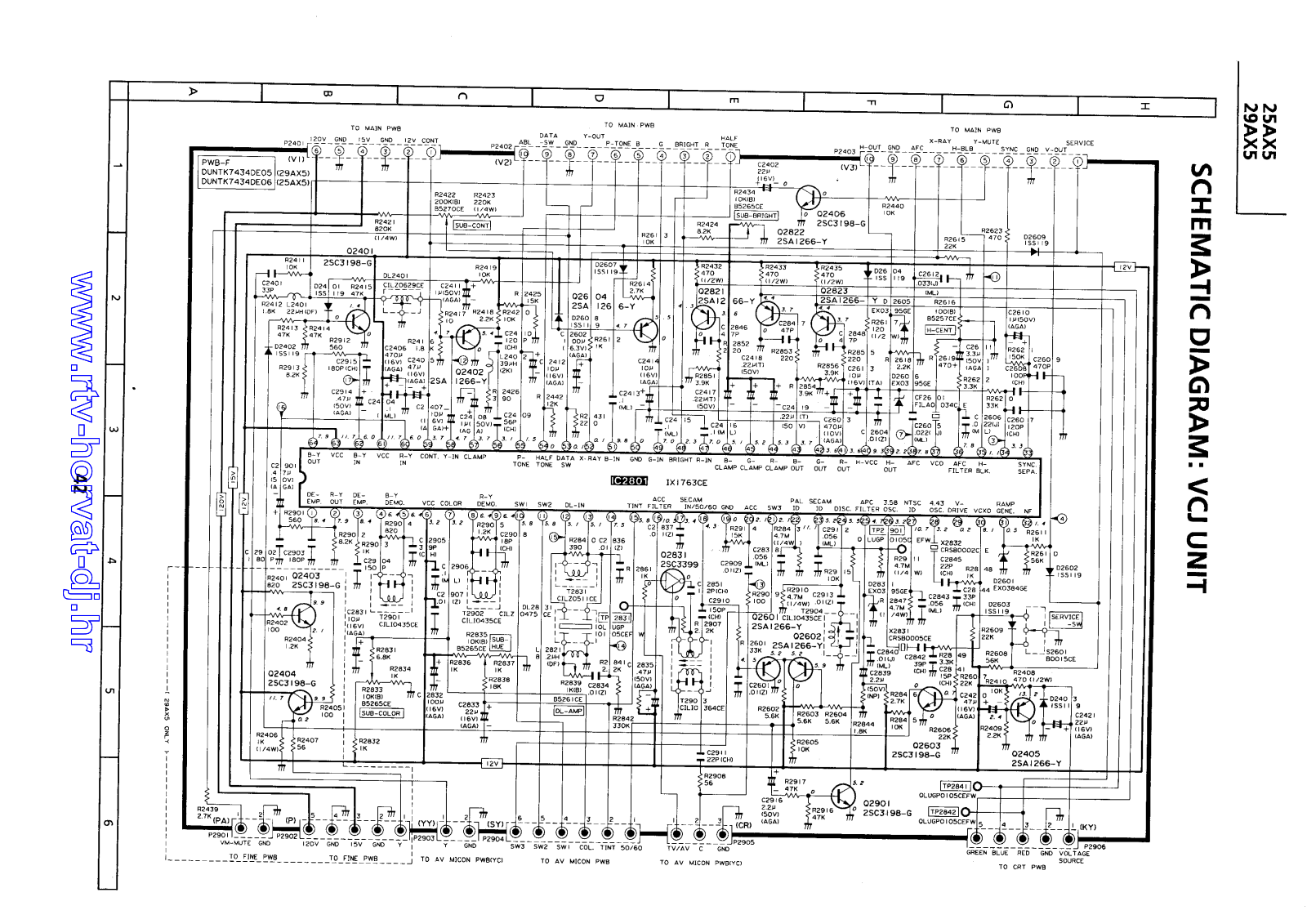 Sharp 25AX4 Schematic