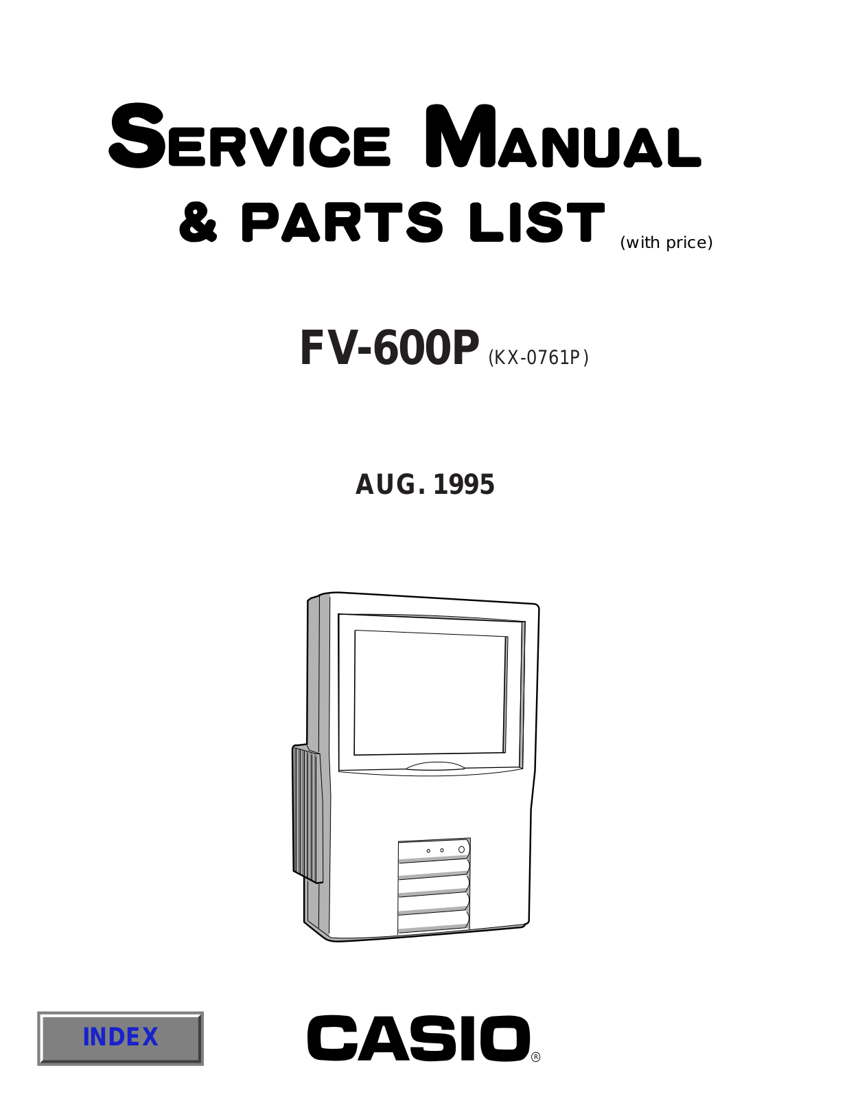 Casio FV-600P Service manual