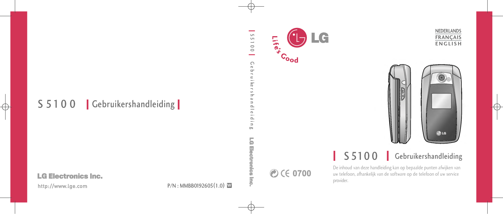 Lg S5100 User Manual