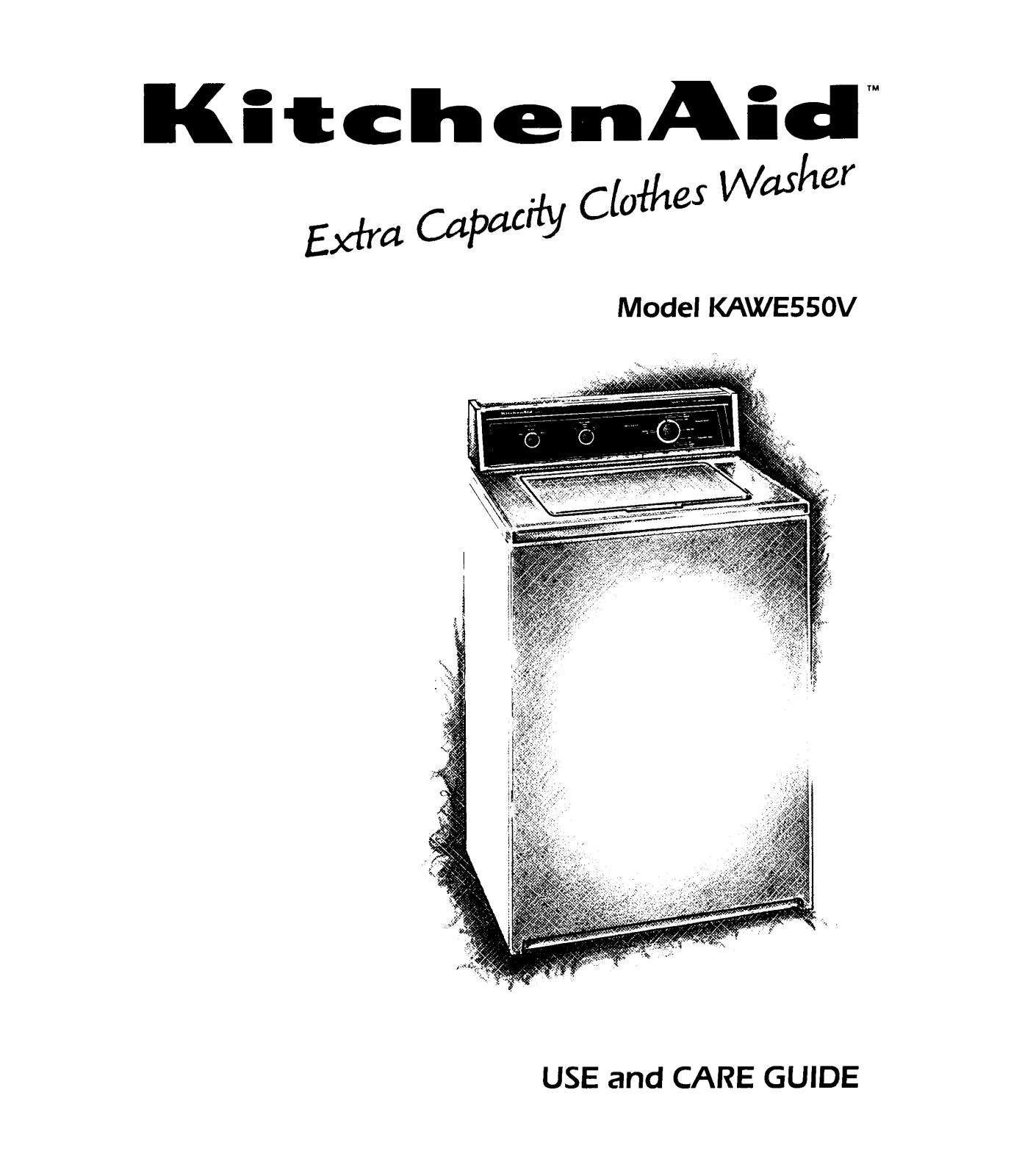 KitchenAid KAWE550V User Manual