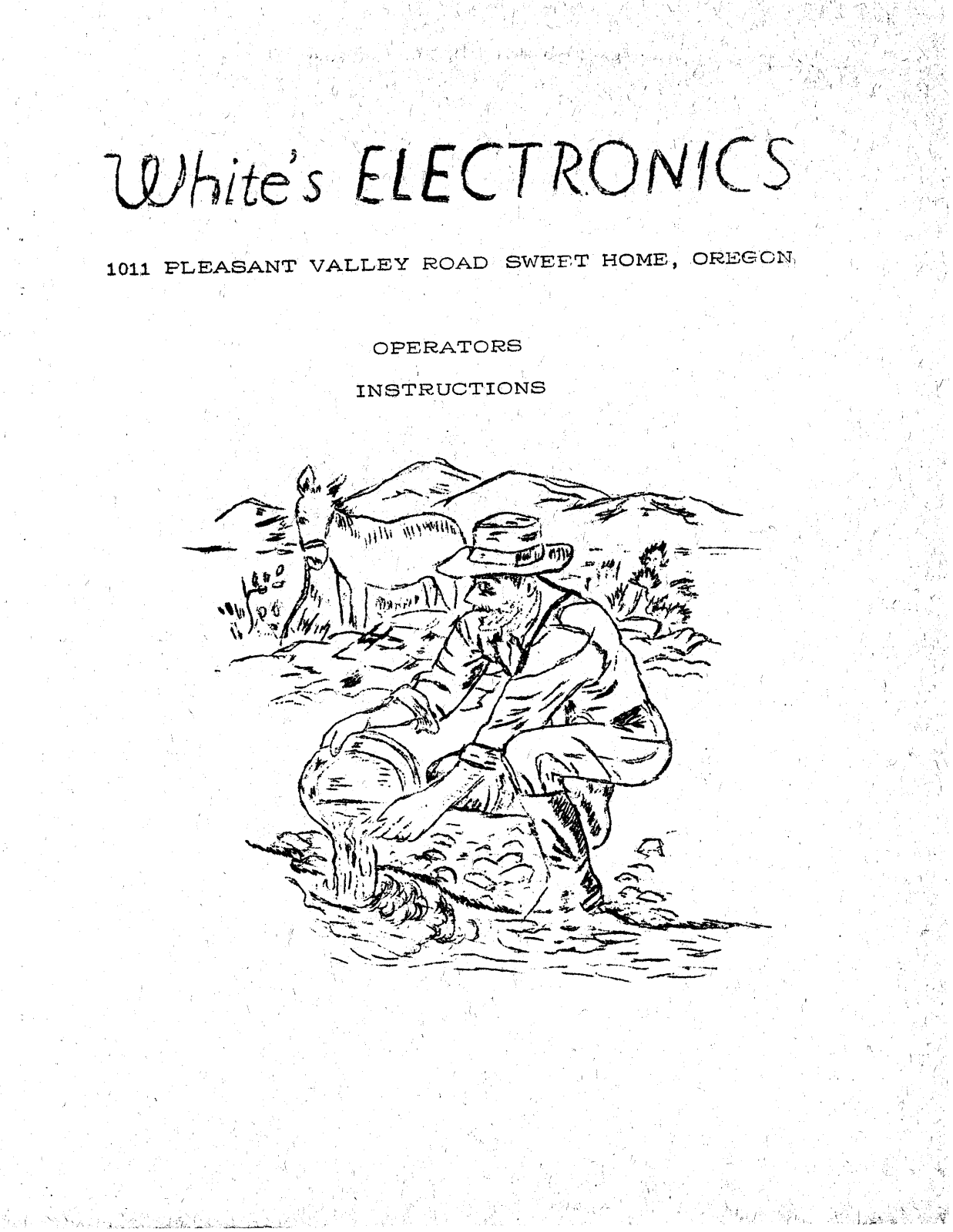 Whites Electronics LITTLE MONSTER User Manual