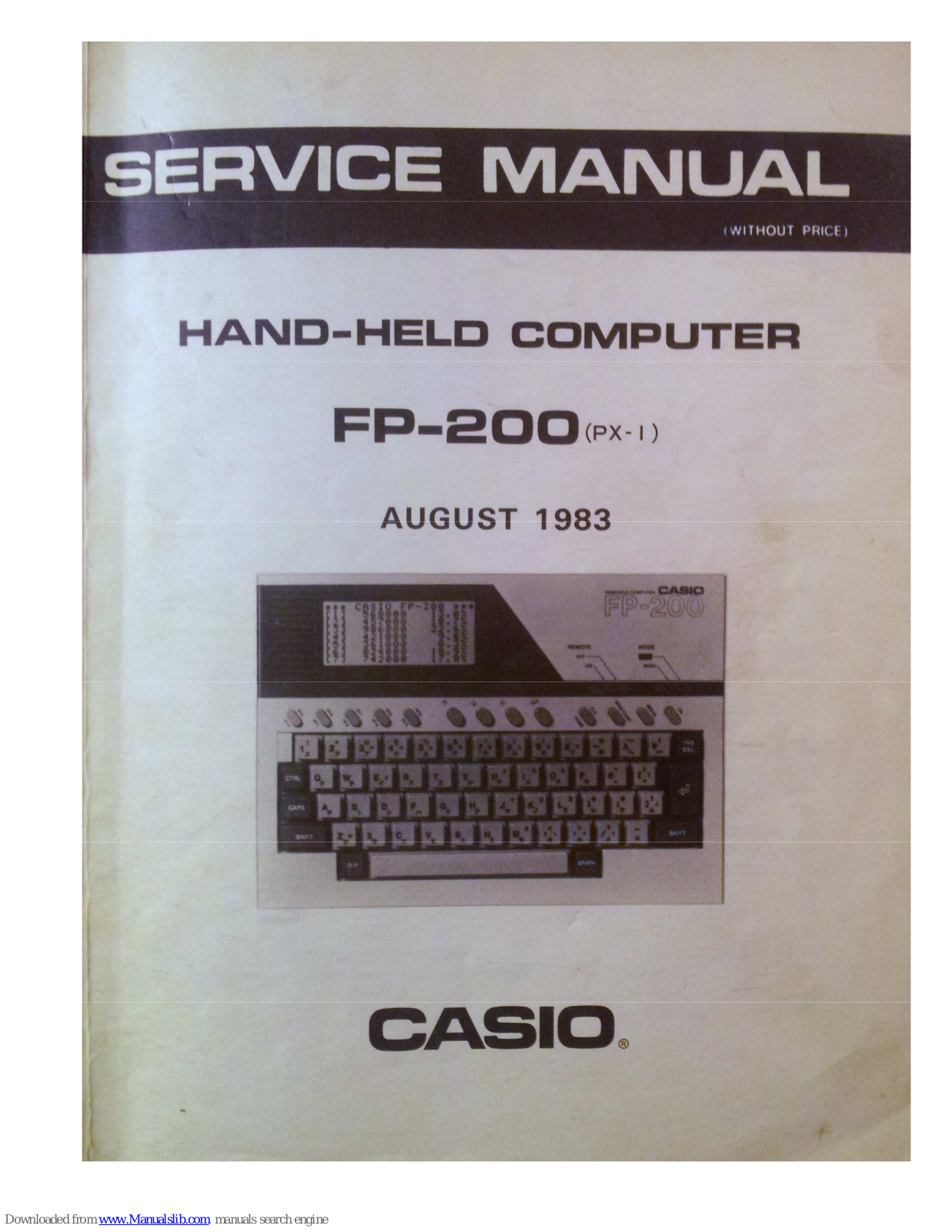 Casio FP-200 Service Manual