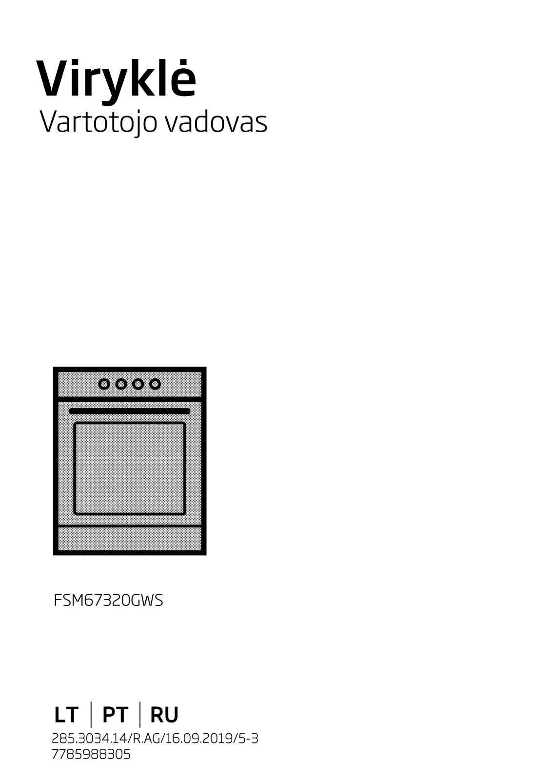 Beko FSM67320GWS User manual