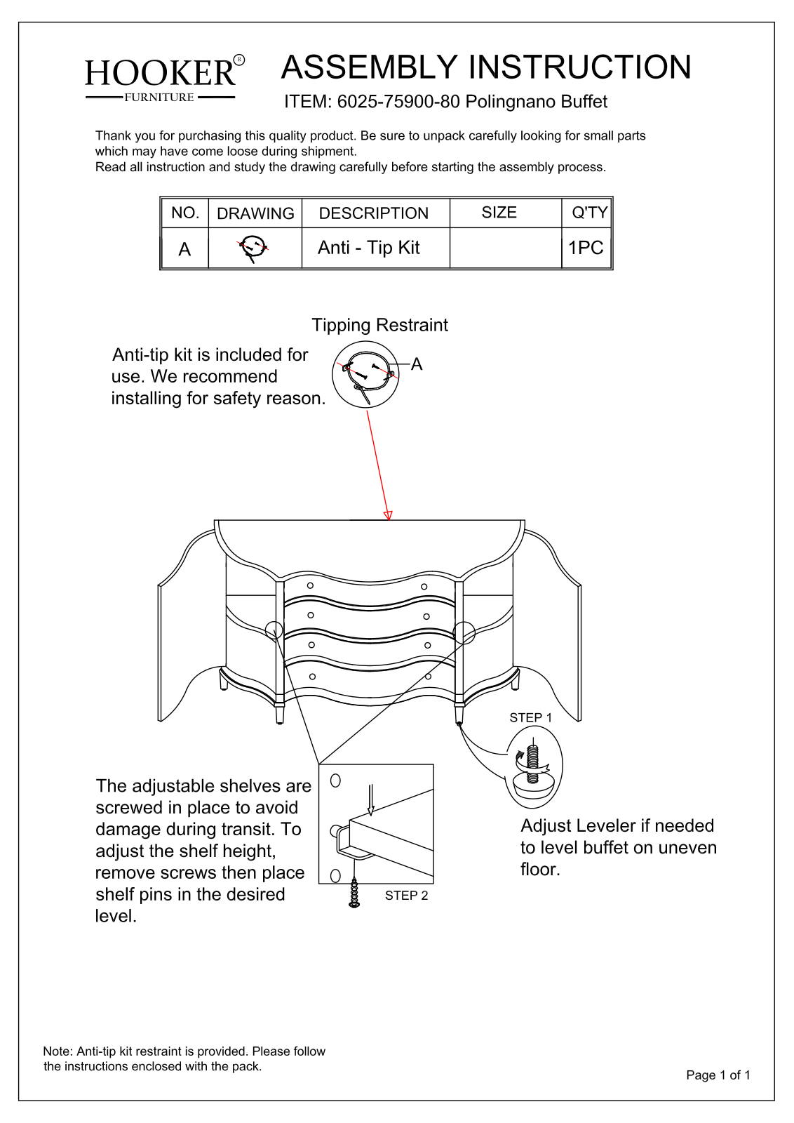 Hooker 6025-75900-80 Assembly Instructions - ManualMachine.com