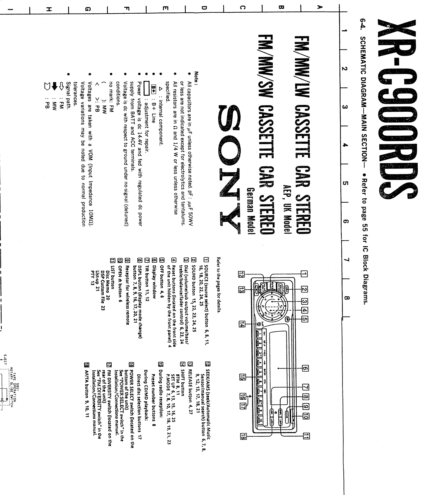 Sony XR-C900RDX Service Manual 1r