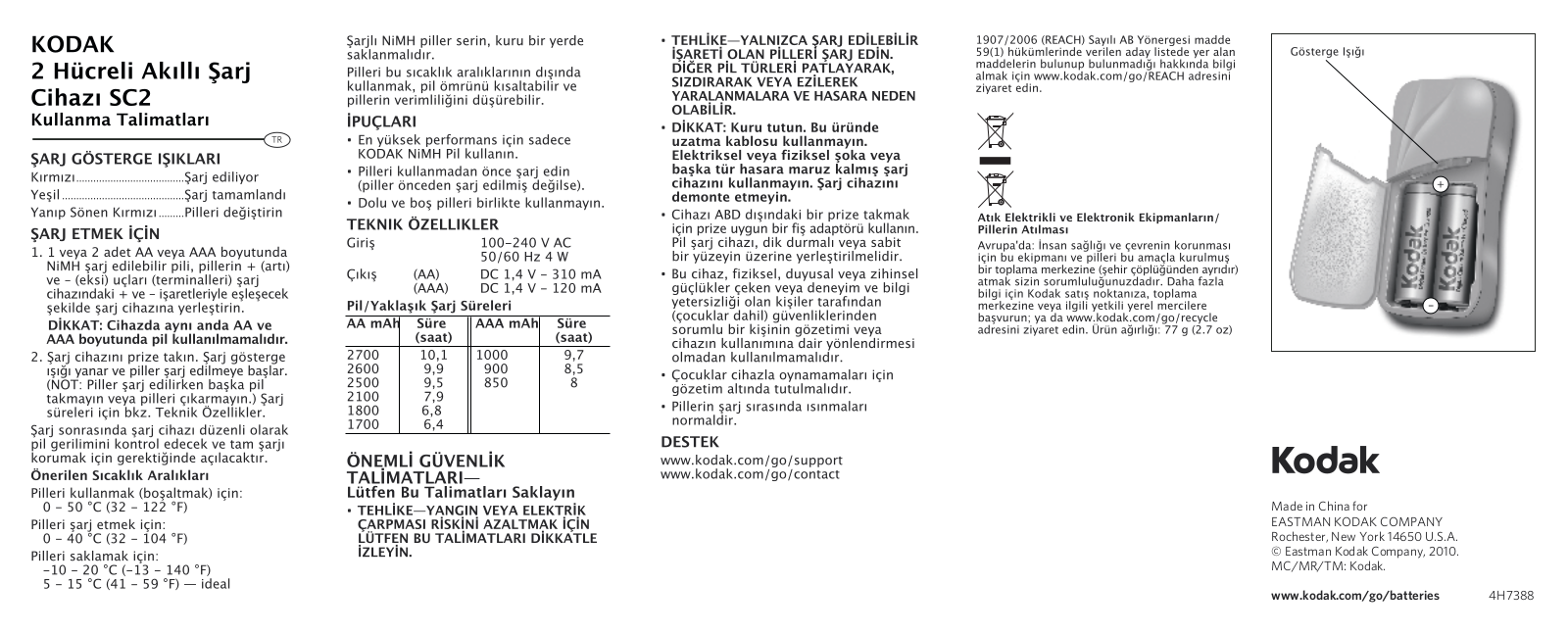 Kodak SC2 User Manual