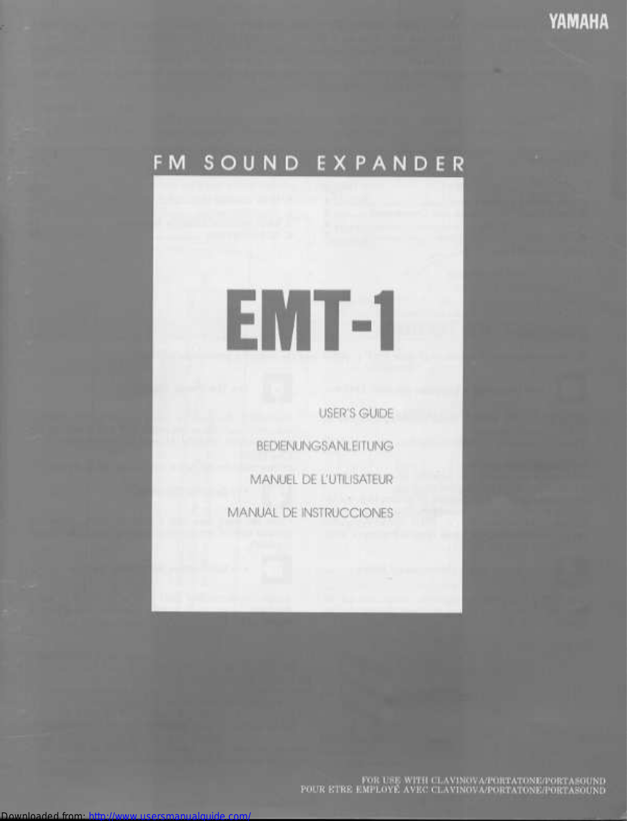 Yamaha Audio EMT-1 User Manual