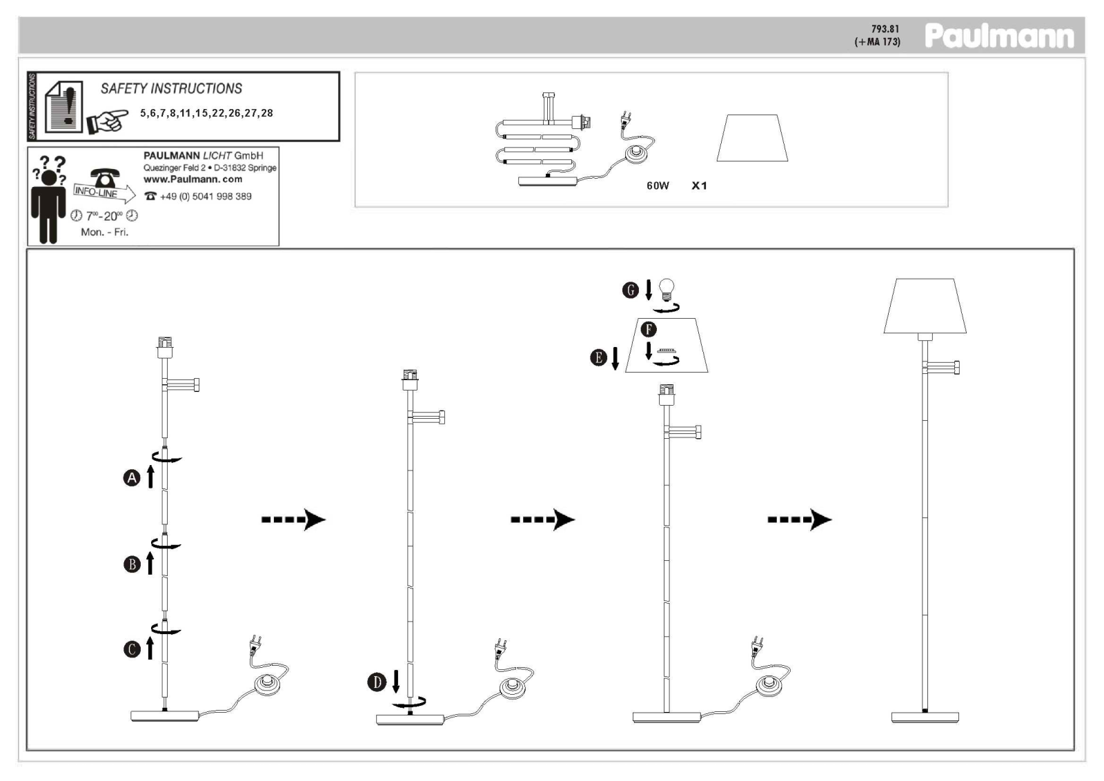 Paulmann 79381 Safety instructions - ManualMachine.com