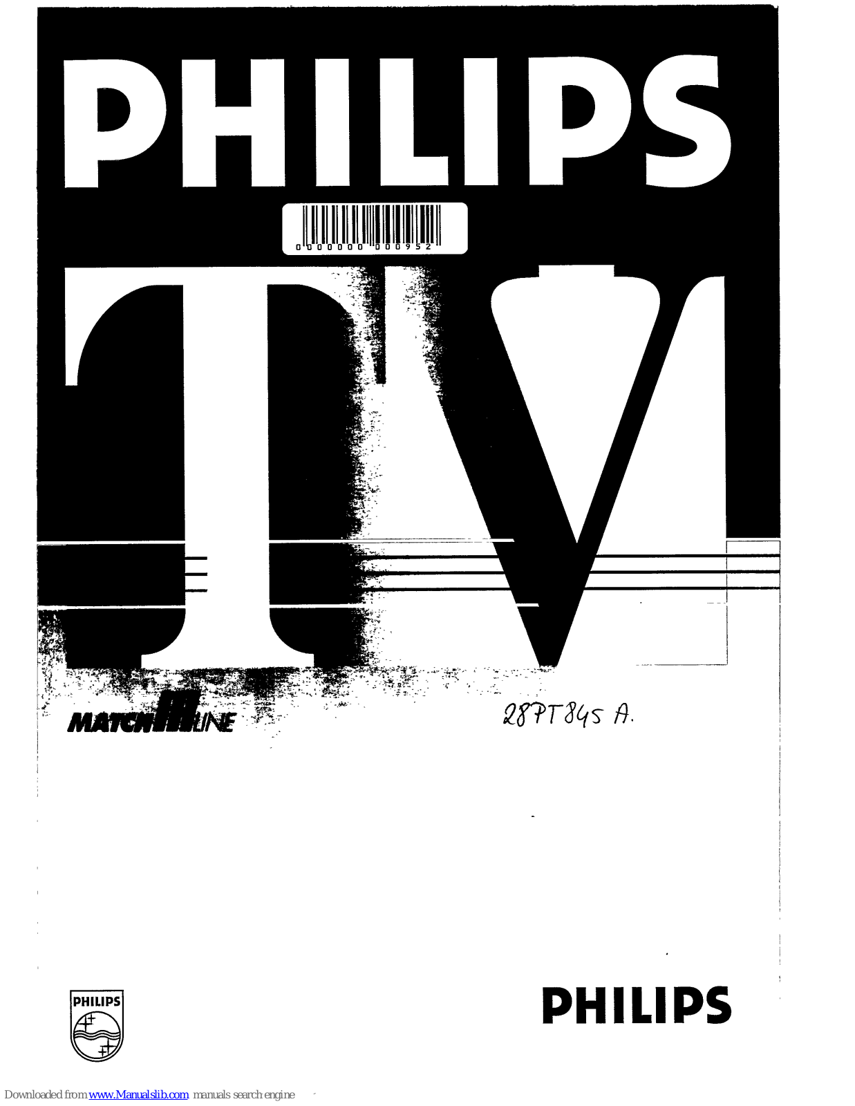 Philips 28PT845A/00, 28PT845A/01, 28PT845A/20, 28PT845A/21, 28PT845A/58 User Manual