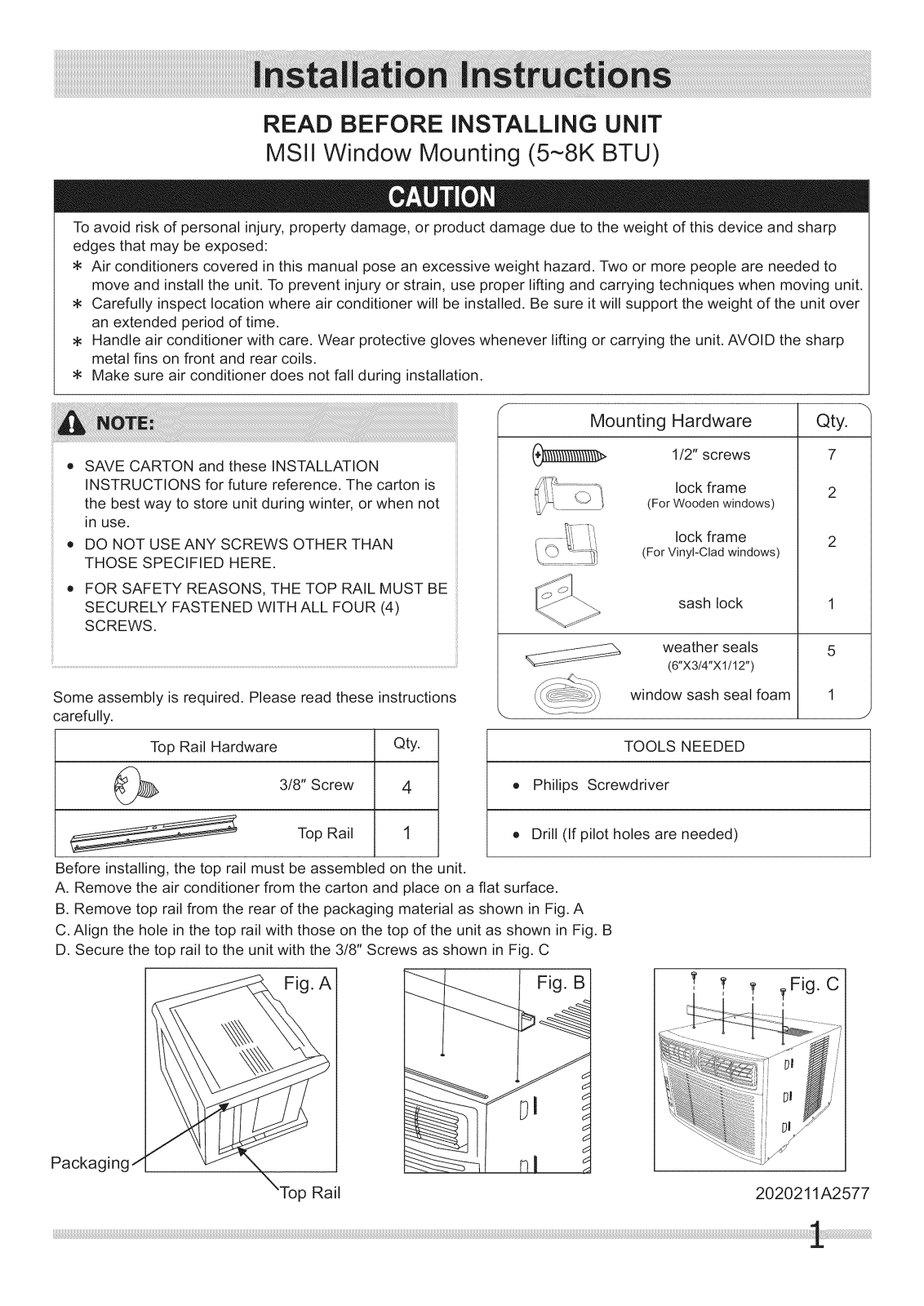 Kenmore Elite 25376060510, 25376060512, 25376080310, 25376080311, 25376080312 Installation Guide - ManualMachine.com