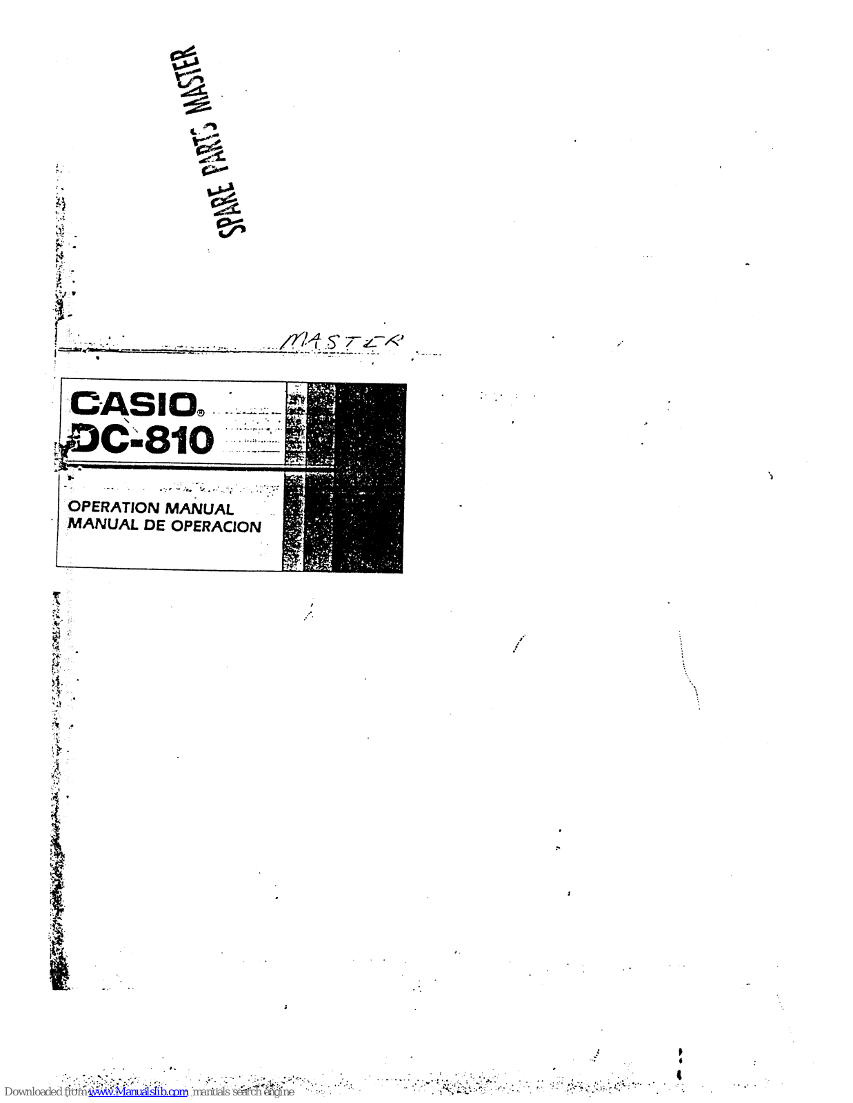 Casio DC-810 Operation Manual