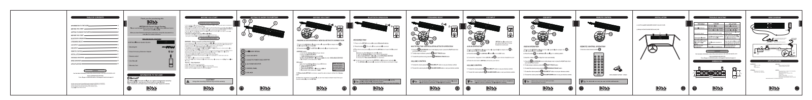 BOSS BRT26A User Manual
