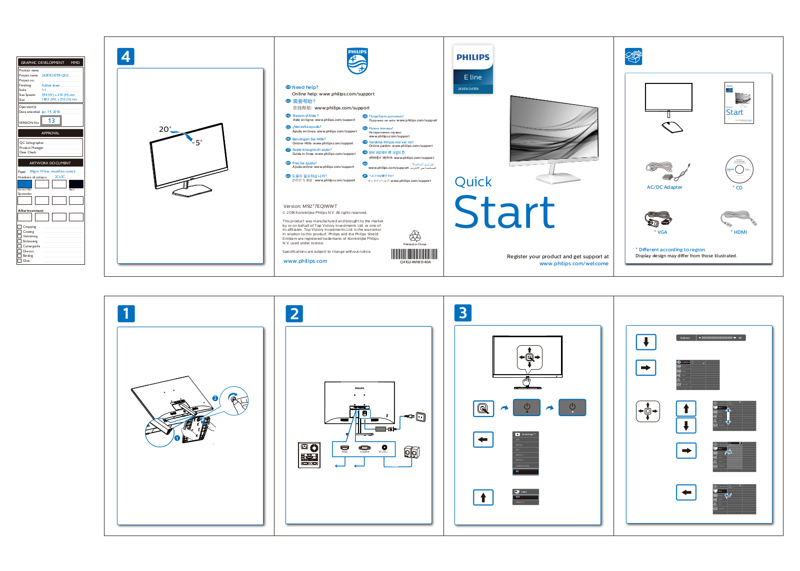 Philips 243E9QHSW User Manual