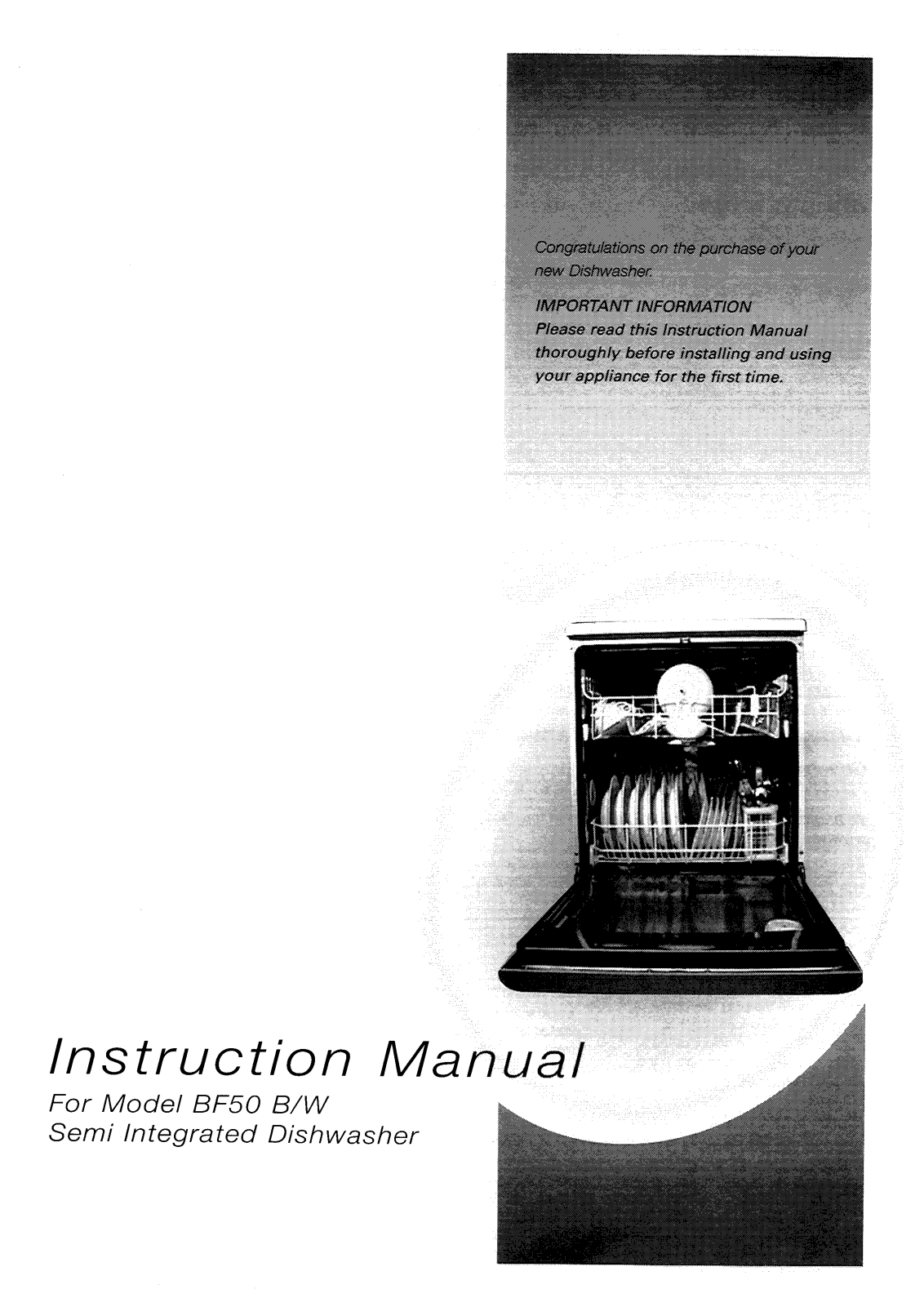 Hotpoint-Ariston HBBF50 User Manual