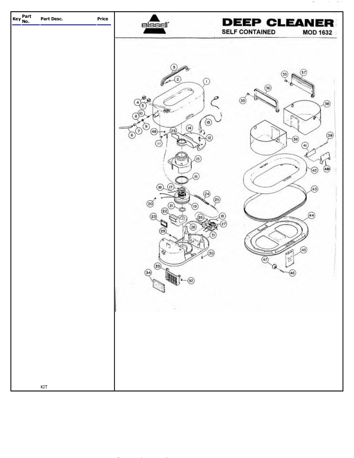 Bissell 1632 Owner's Manual