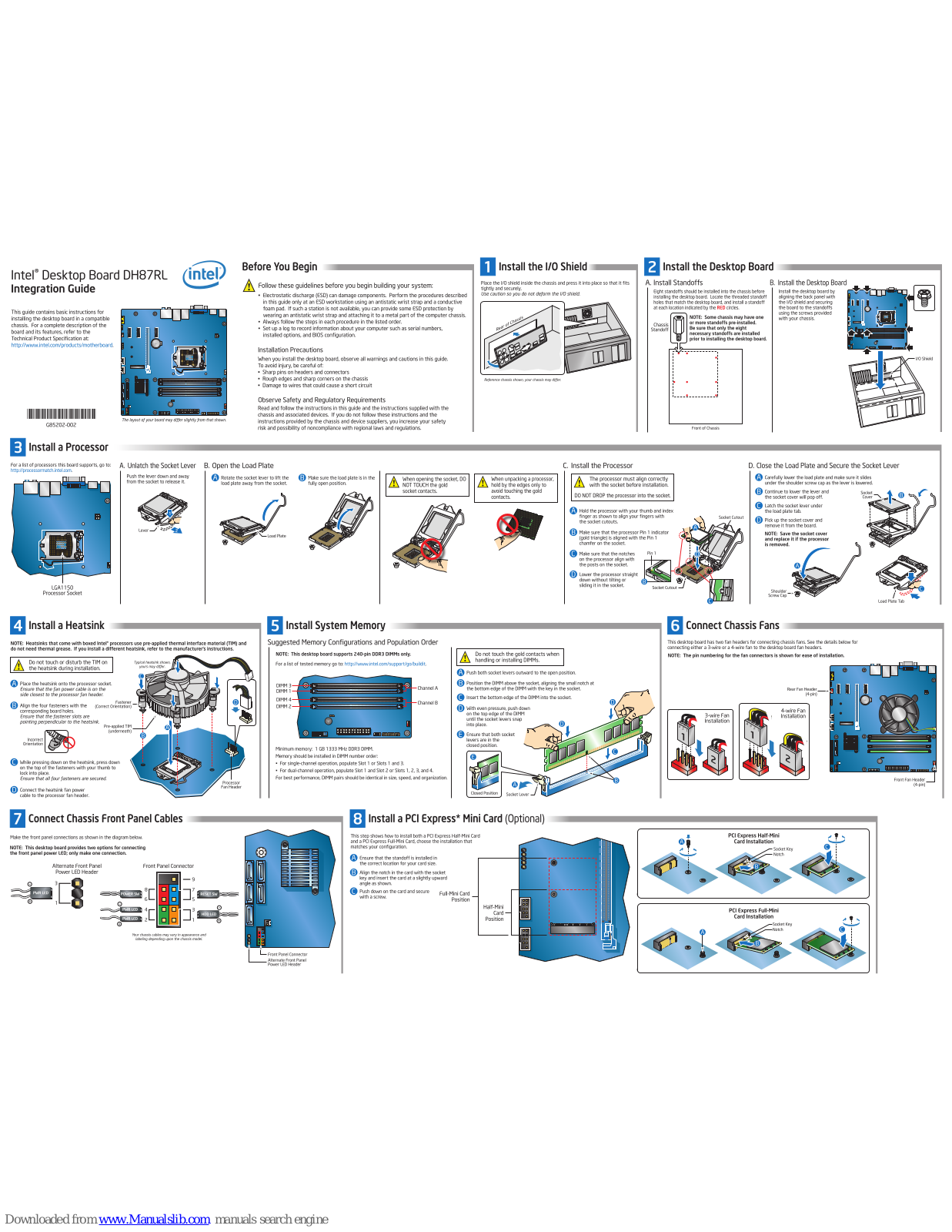 Intel DH87RL Integration Manual