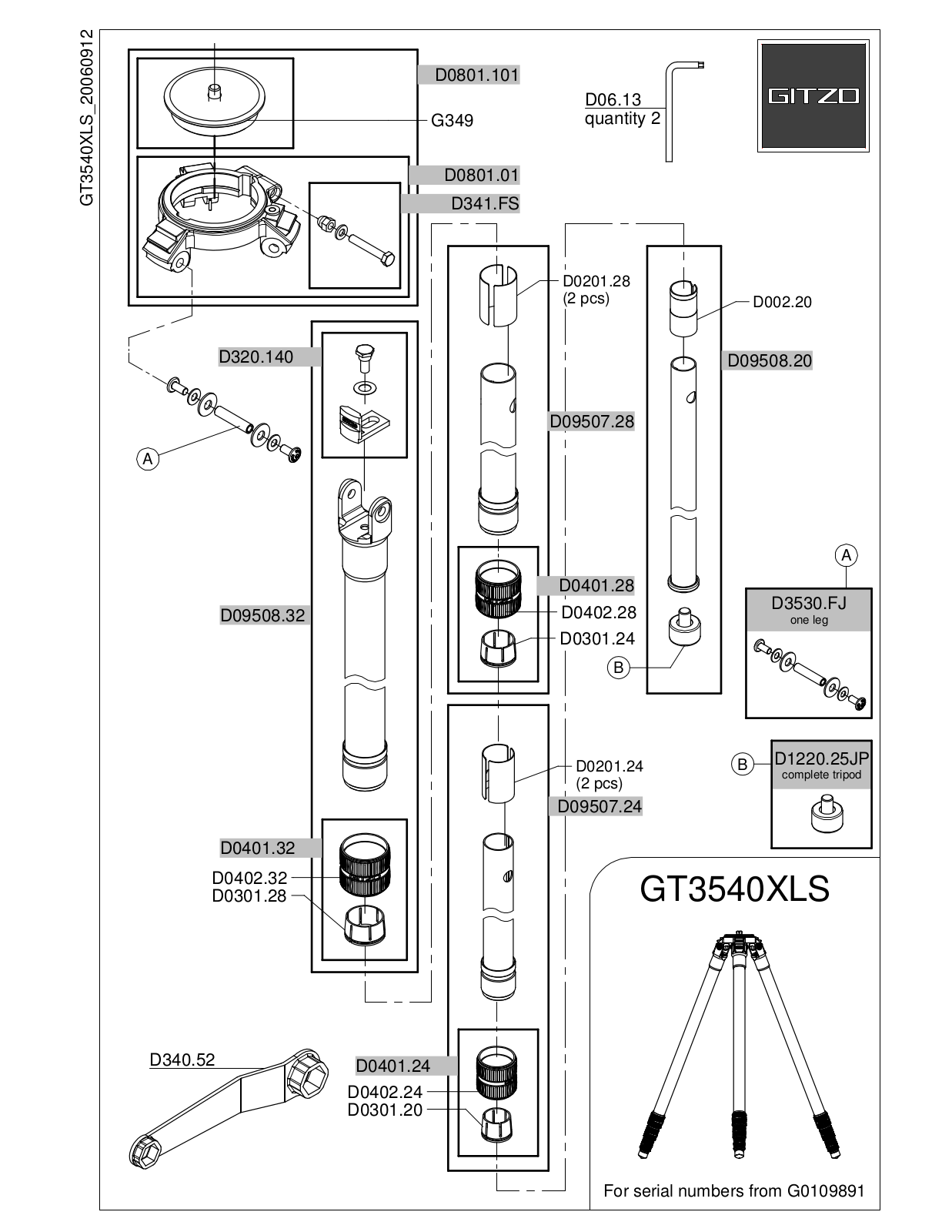 Gitzo GT3540XLS User Manual