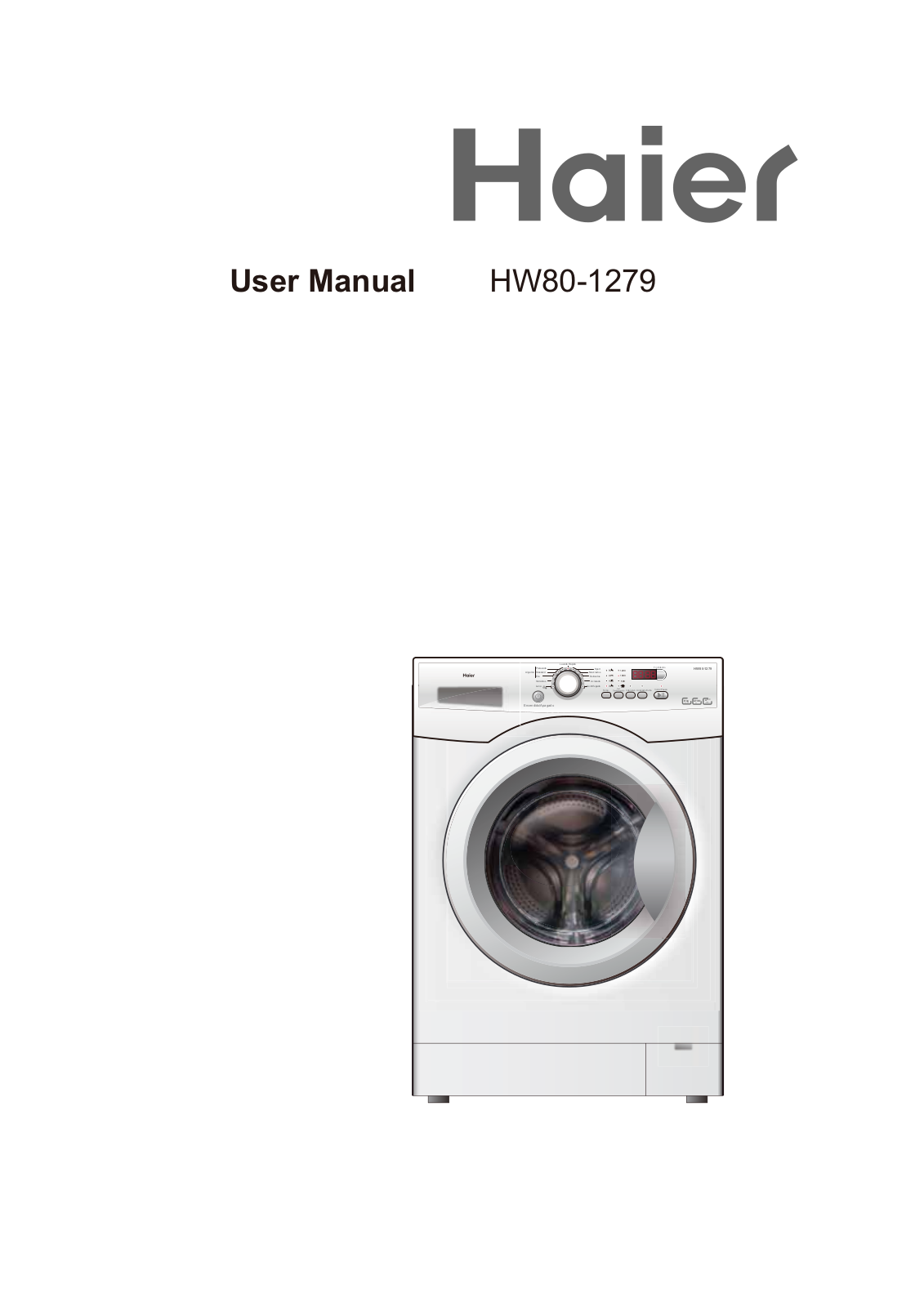 Haier HW80-1279 User Manual