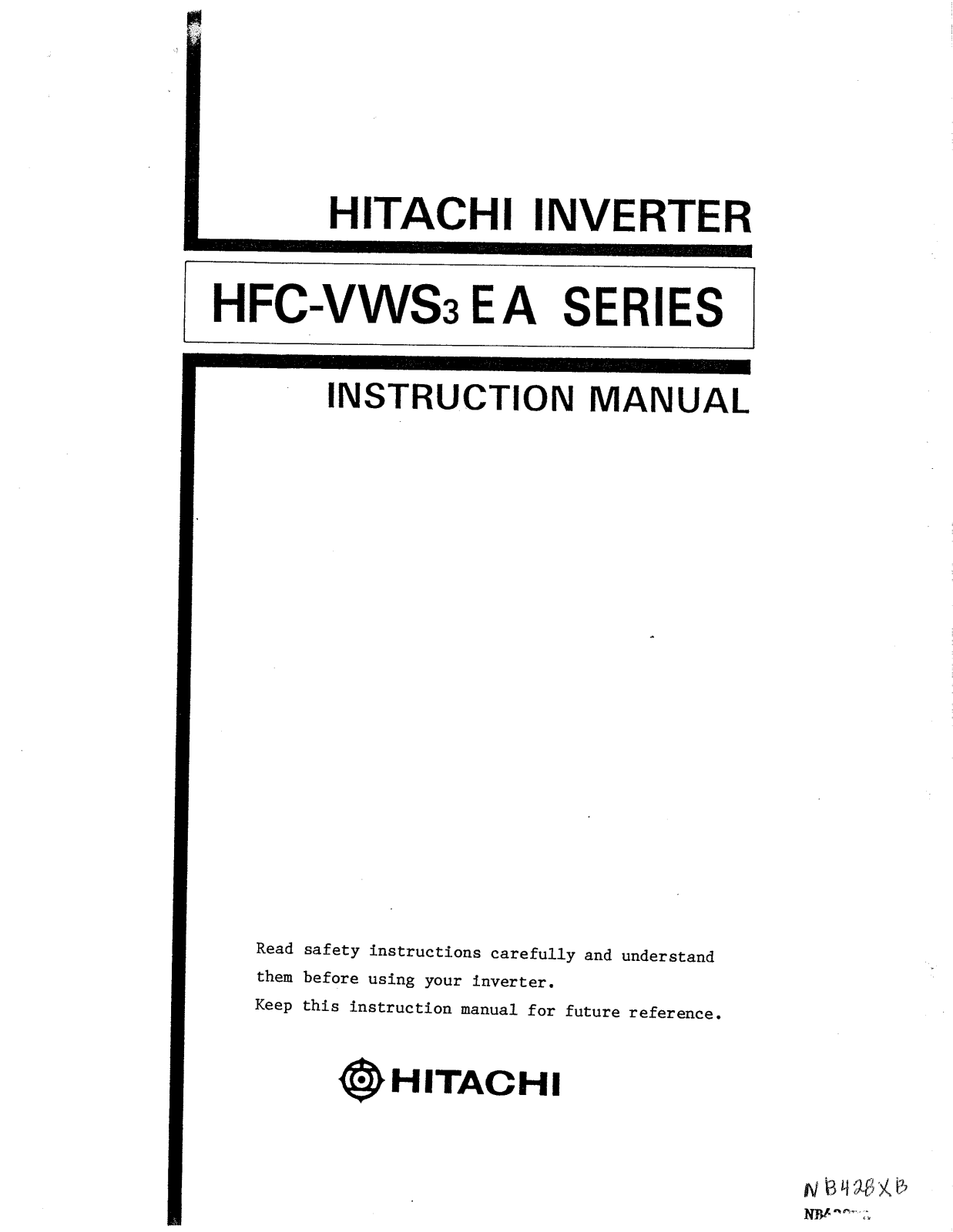 Hitachi HFC-VWS3EA User Manual