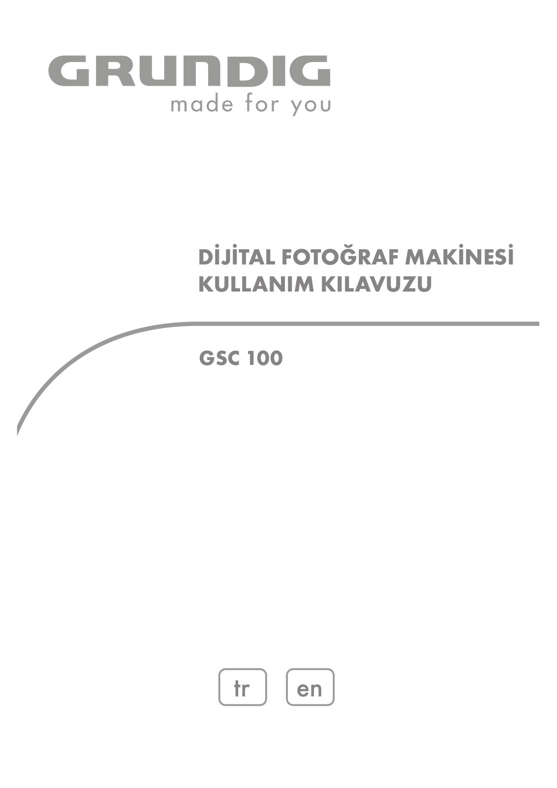 Grundig GSC 100 User Manual