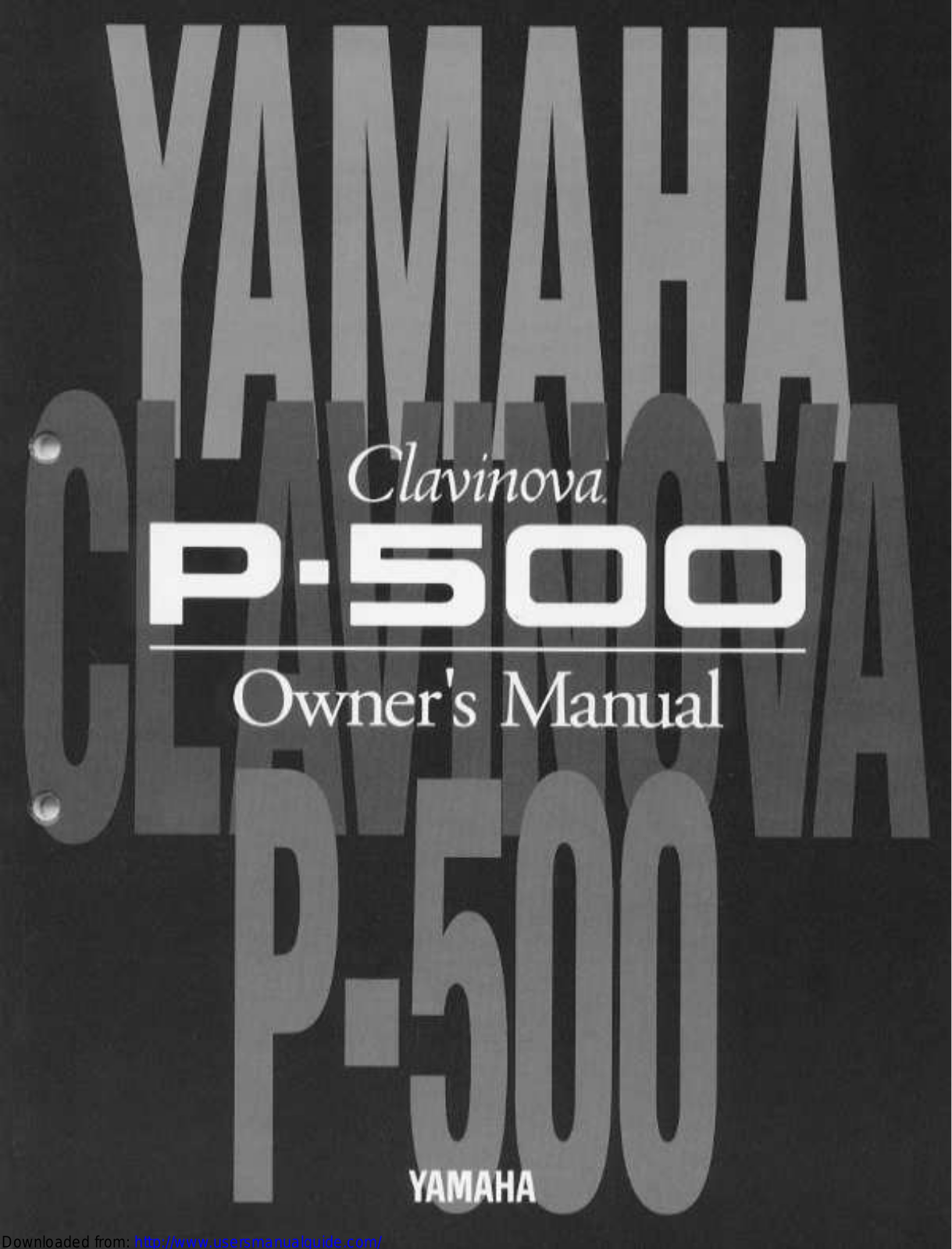 Yamaha Audio P-500 User Manual