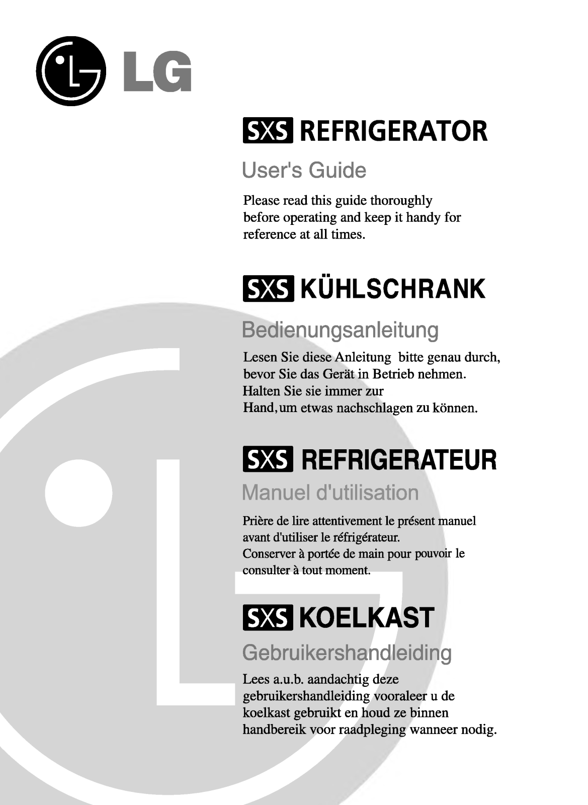 LG GR-L217ATKA, GR-L217AVKA User Manual