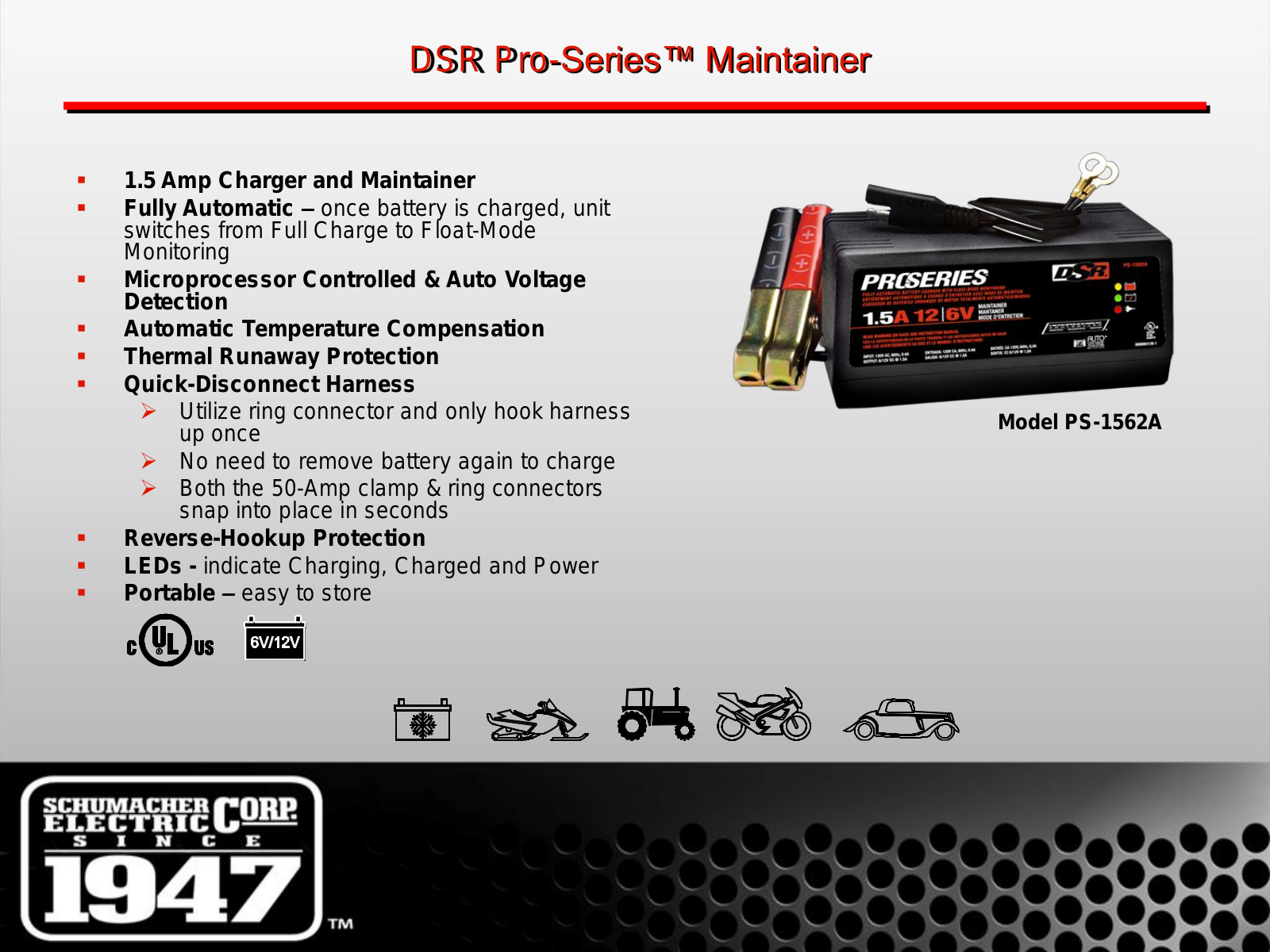 Schumacher PS-1562A User Manual