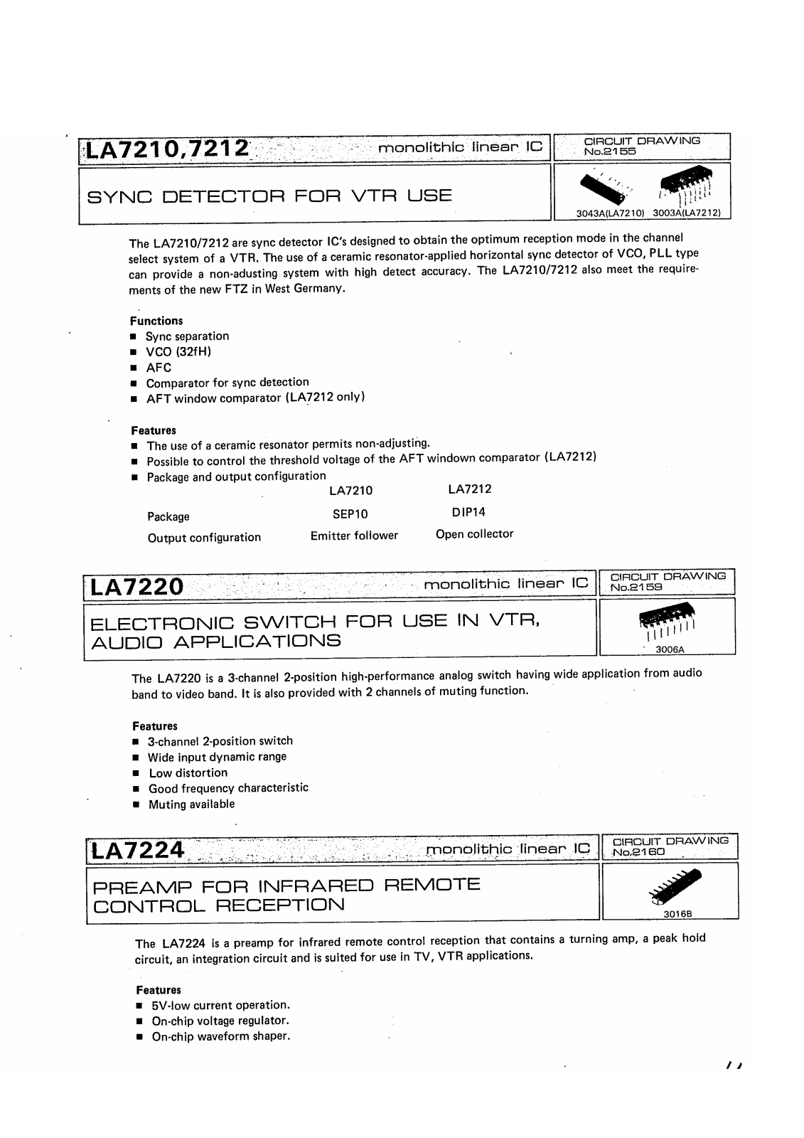 Datasheet LA7210 Specification - ManualMachine.com