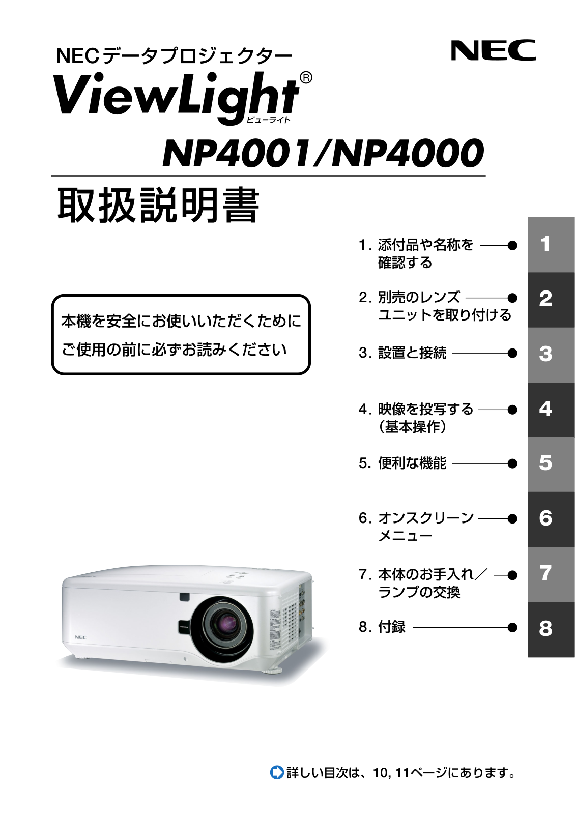 NEC NP4000, NP4001 User Manual